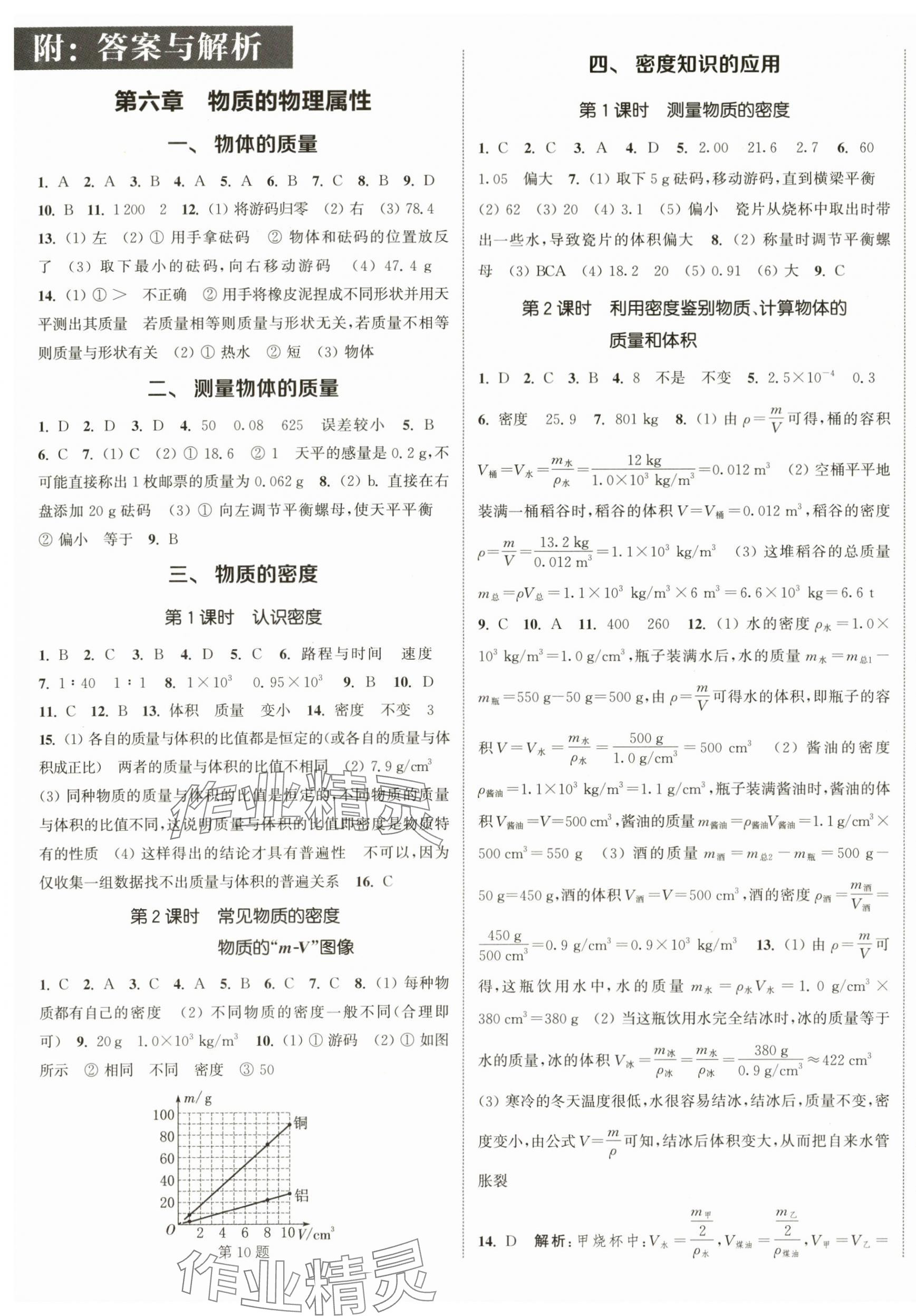 2024年通城學(xué)典課時(shí)作業(yè)本八年級(jí)物理下冊(cè)蘇科版陜西專版 參考答案第1頁(yè)