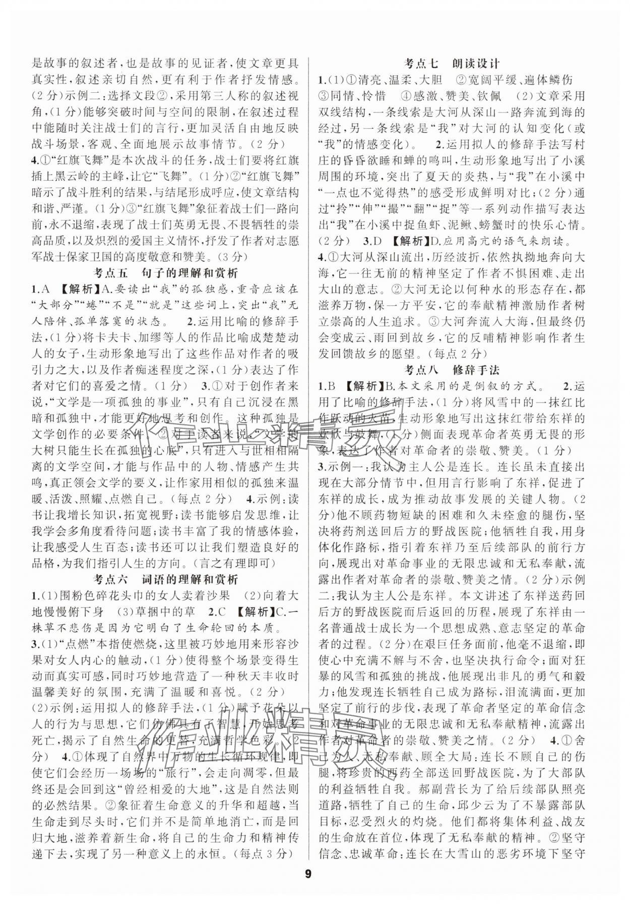 2025年中考高高手語文 第9頁