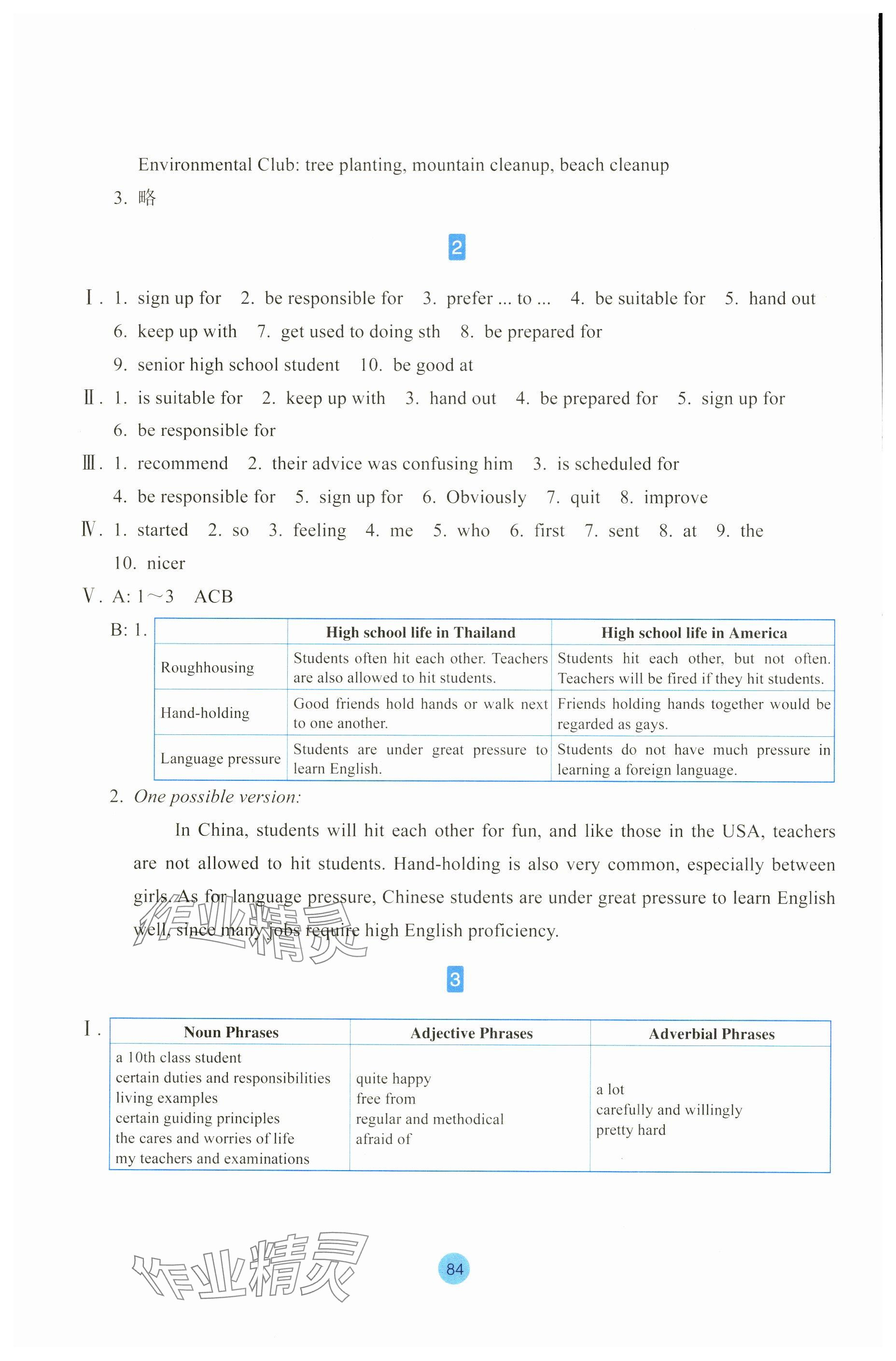 2023年作業(yè)本浙江教育出版社高中英語必修第一冊 參考答案第4頁