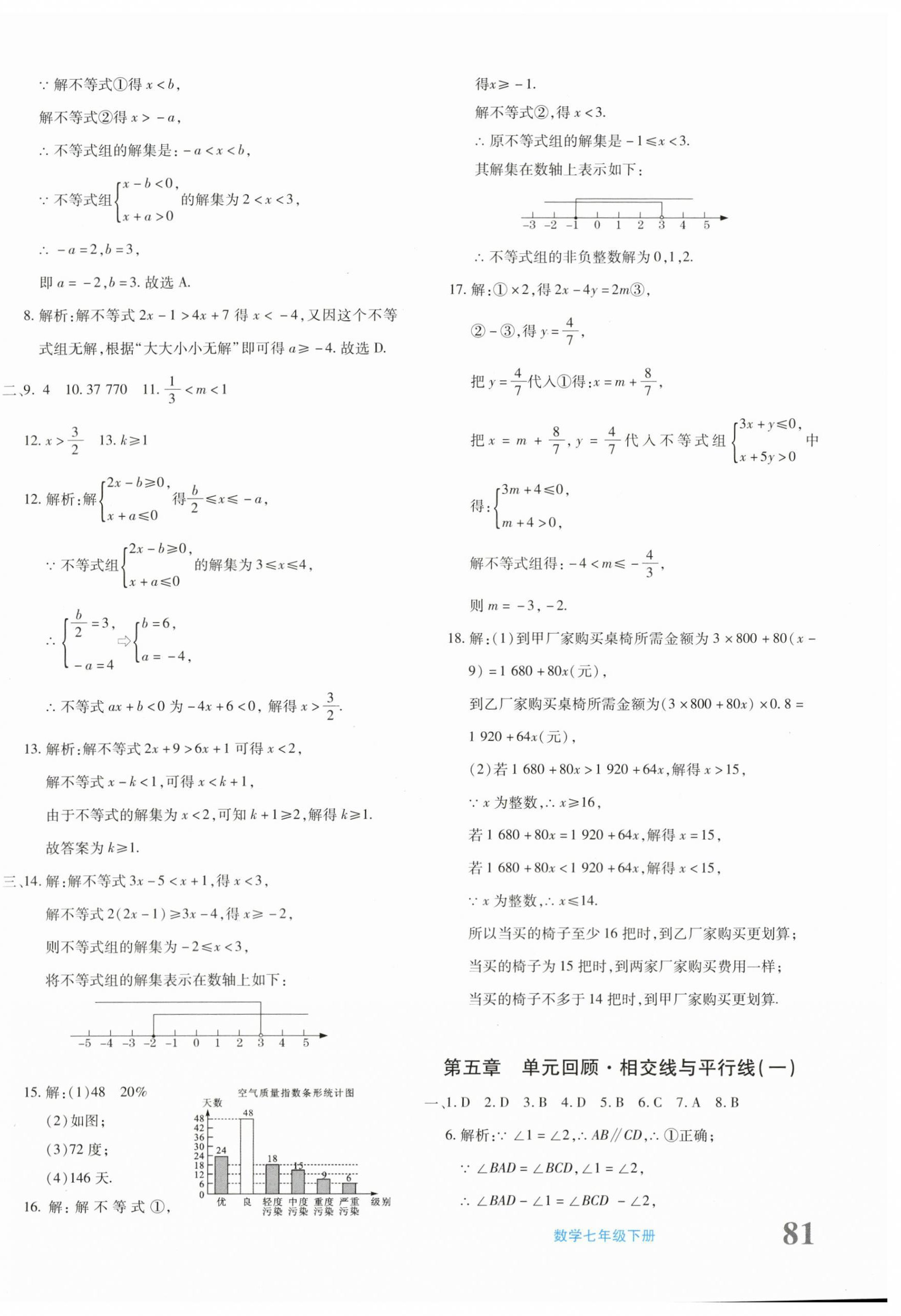 2024年优学1+1评价与测试七年级数学下册人教版 参考答案第6页