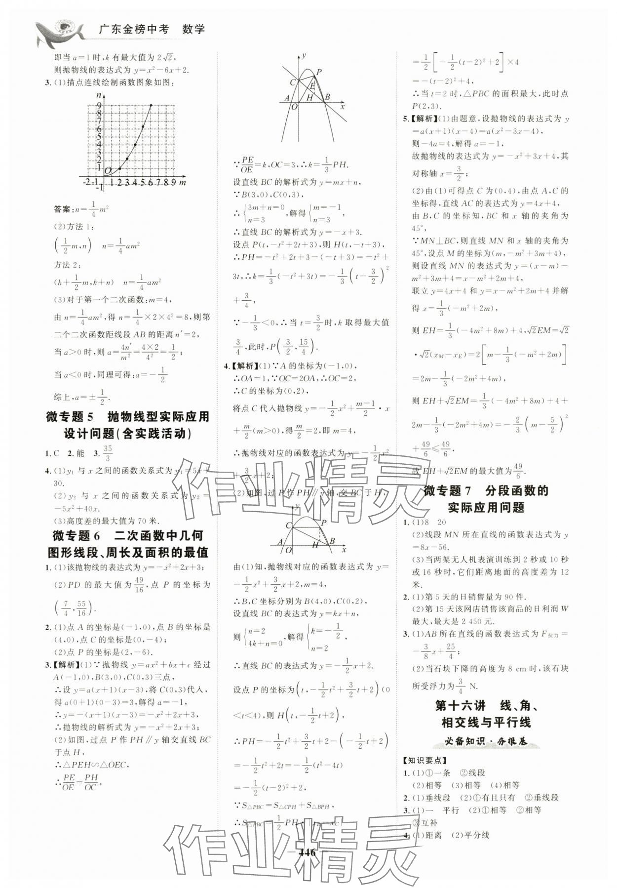 2025年世紀(jì)金榜金榜中考數(shù)學(xué)深圳專版 參考答案第9頁