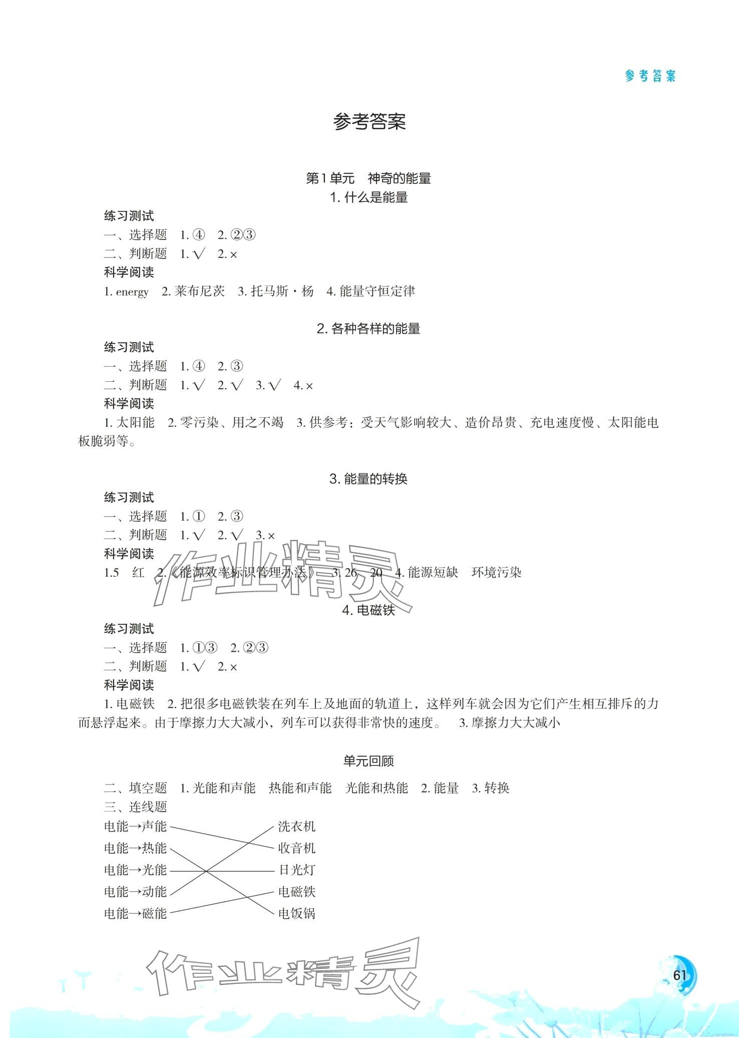 2024年小學科學實驗冊六年級下冊蘇教版雙色版 第1頁