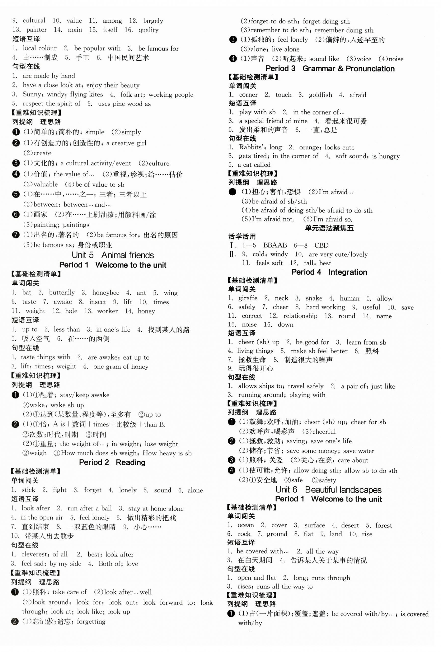 2025年全品學(xué)練考七年級(jí)英語(yǔ)下冊(cè)譯林版江蘇專版 參考答案第4頁(yè)