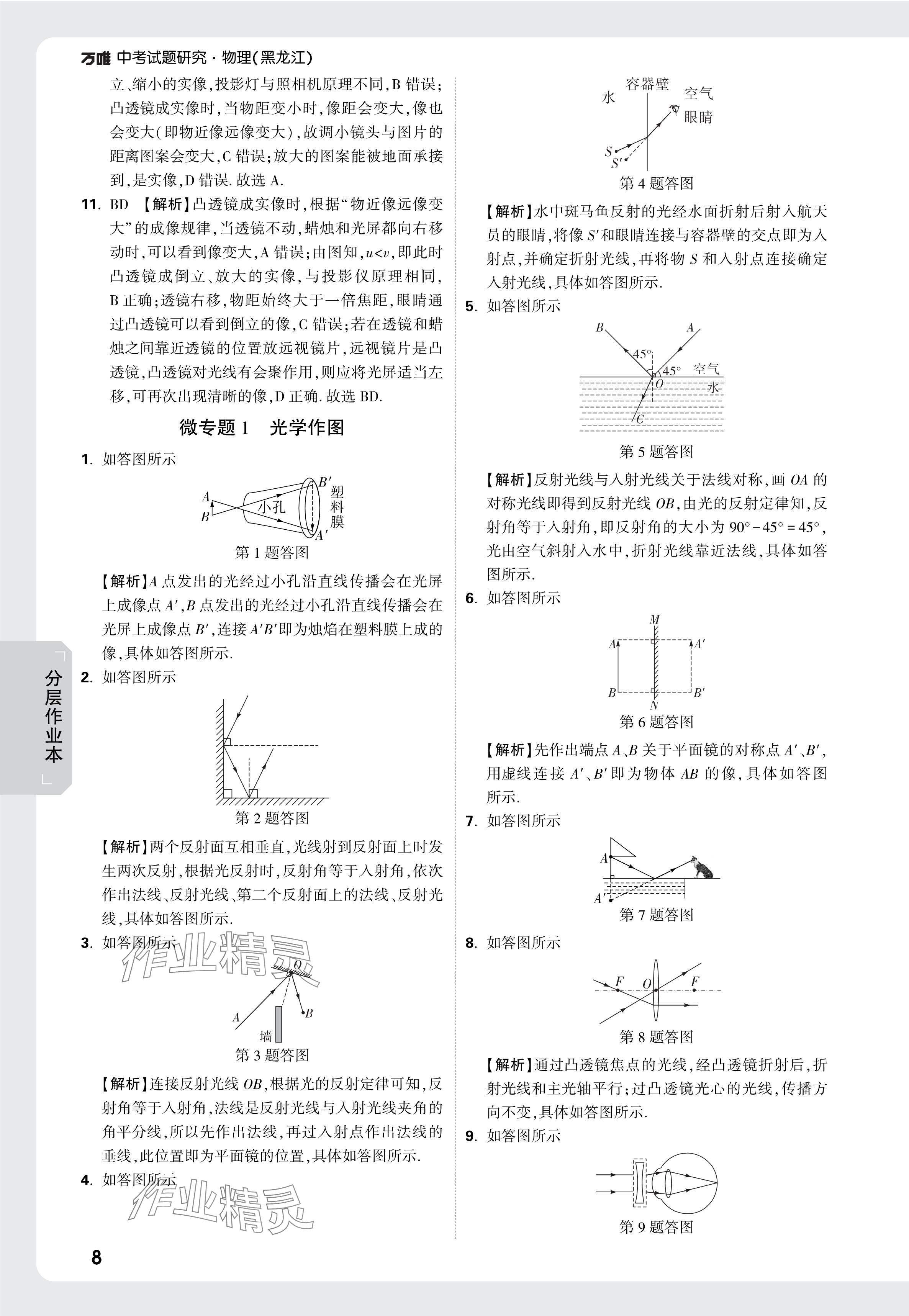 2025年萬唯中考試題研究物理黑龍江專版 參考答案第22頁