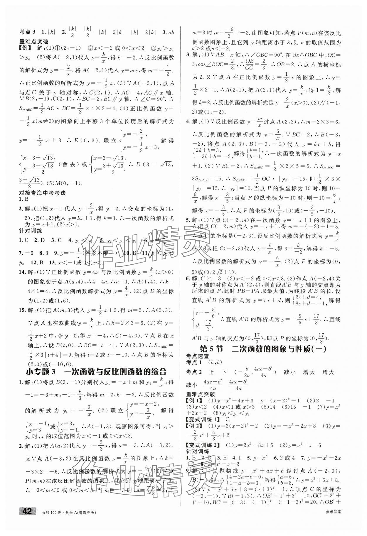 2024年火线100天数学青海专版 第4页