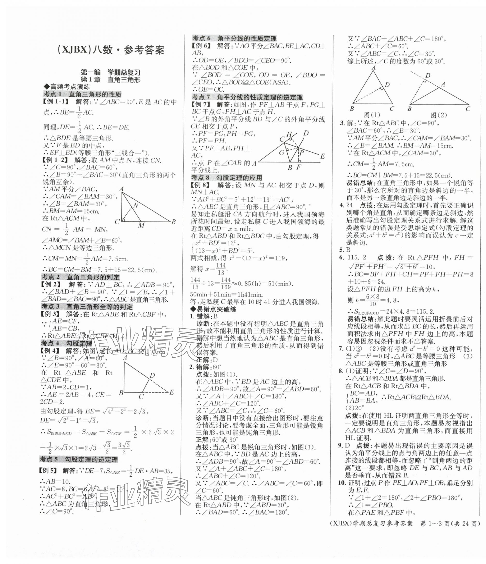 2025年名師幫學(xué)期總復(fù)習(xí)八年級(jí)數(shù)學(xué)人教版 第1頁(yè)