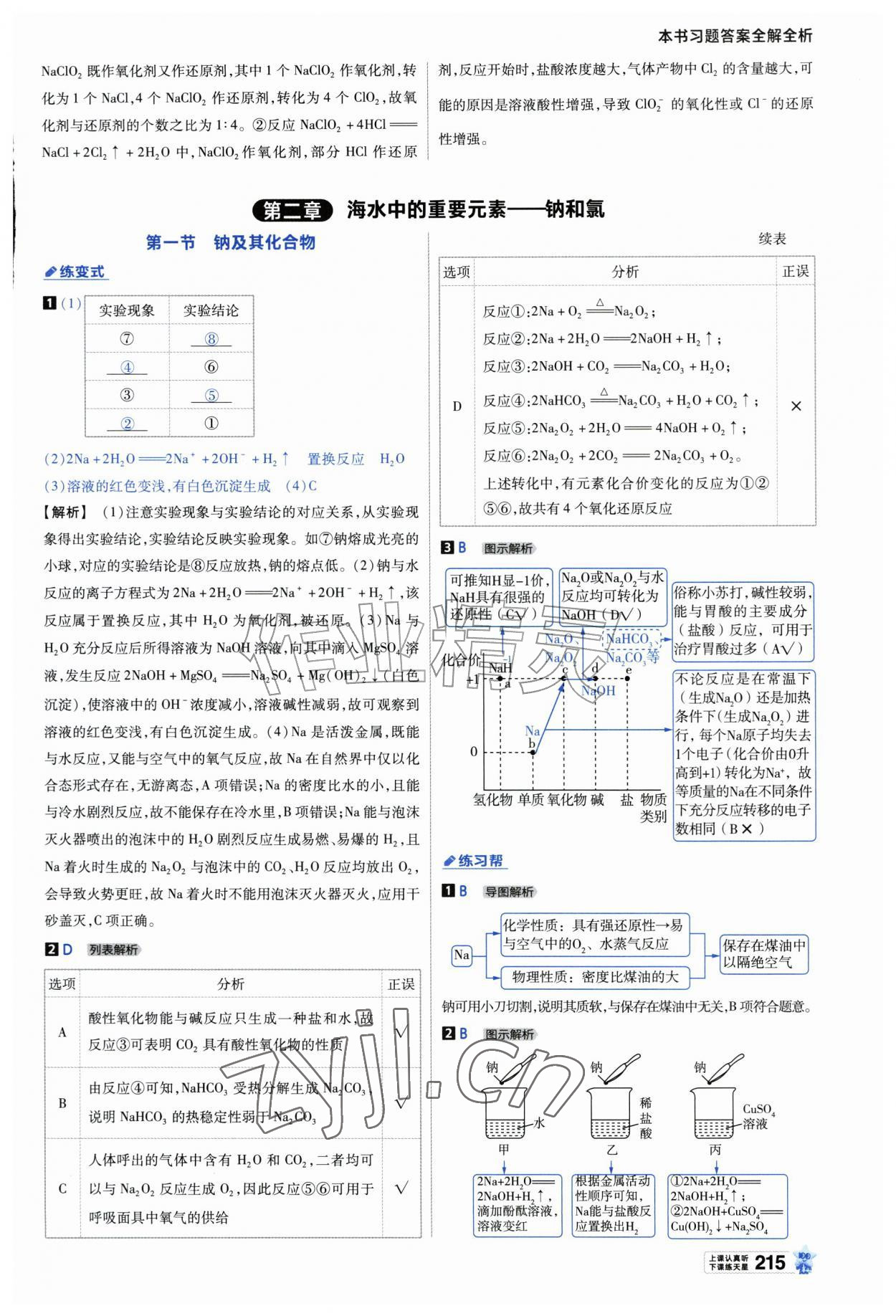 2026年教材帮高中化学必修第一册苏教版&nbsp;参考答案第10页