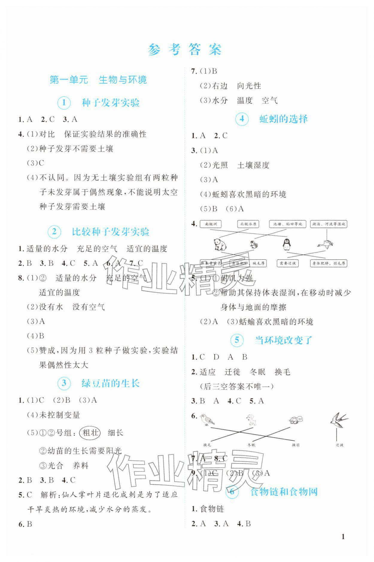 2026年新领程资源包五年级科学下册教科版&nbsp;第1页