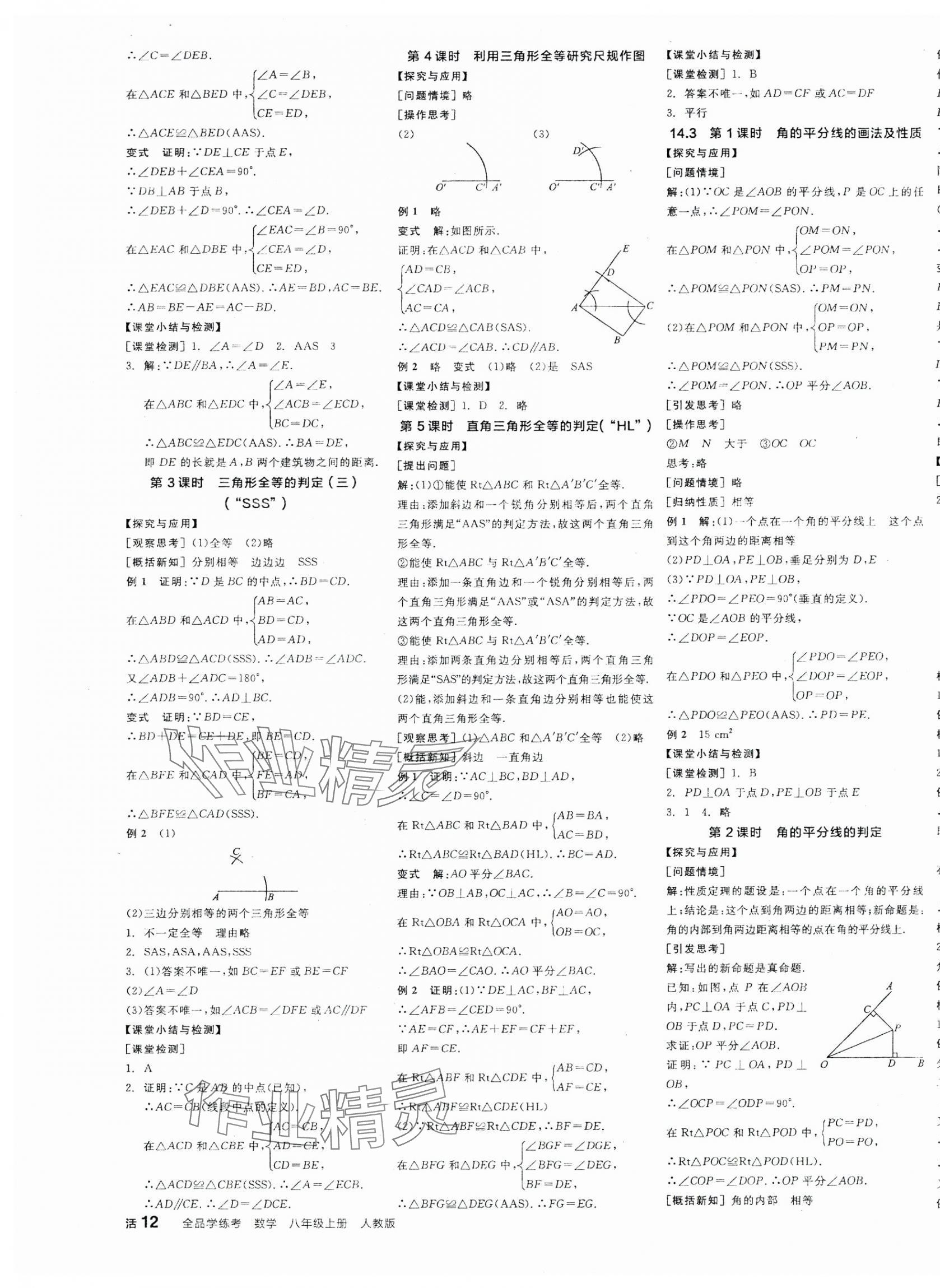 2025年全品學(xué)練考八年級(jí)數(shù)學(xué)上冊(cè)人教版 第3頁(yè)