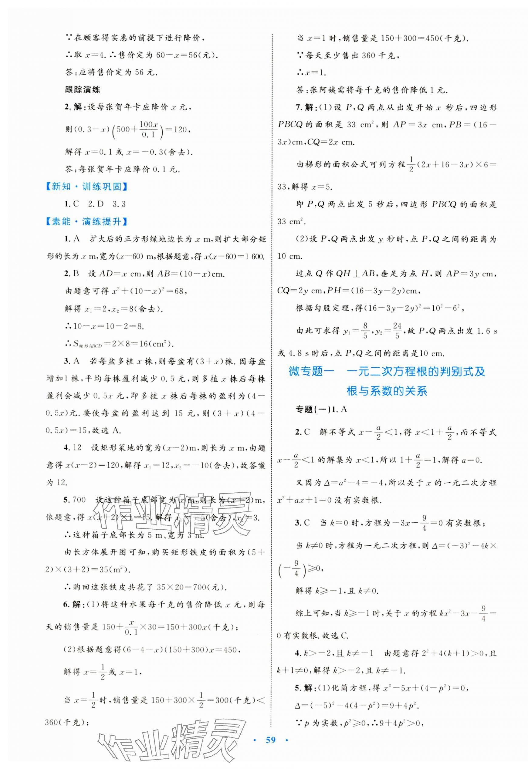 2023年同步學(xué)習(xí)目標(biāo)與檢測九年級數(shù)學(xué)全一冊人教版 第7頁