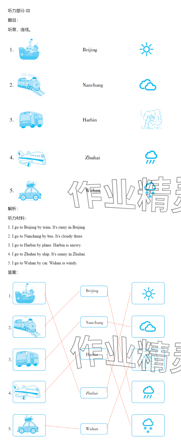 2024年同步實(shí)踐評(píng)價(jià)課程基礎(chǔ)訓(xùn)練三年級(jí)英語(yǔ)下冊(cè)湘少版 參考答案第9頁(yè)