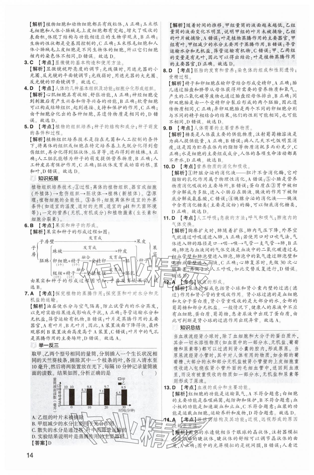 2025年中考導(dǎo)航東方出版社生物河南專版 第14頁