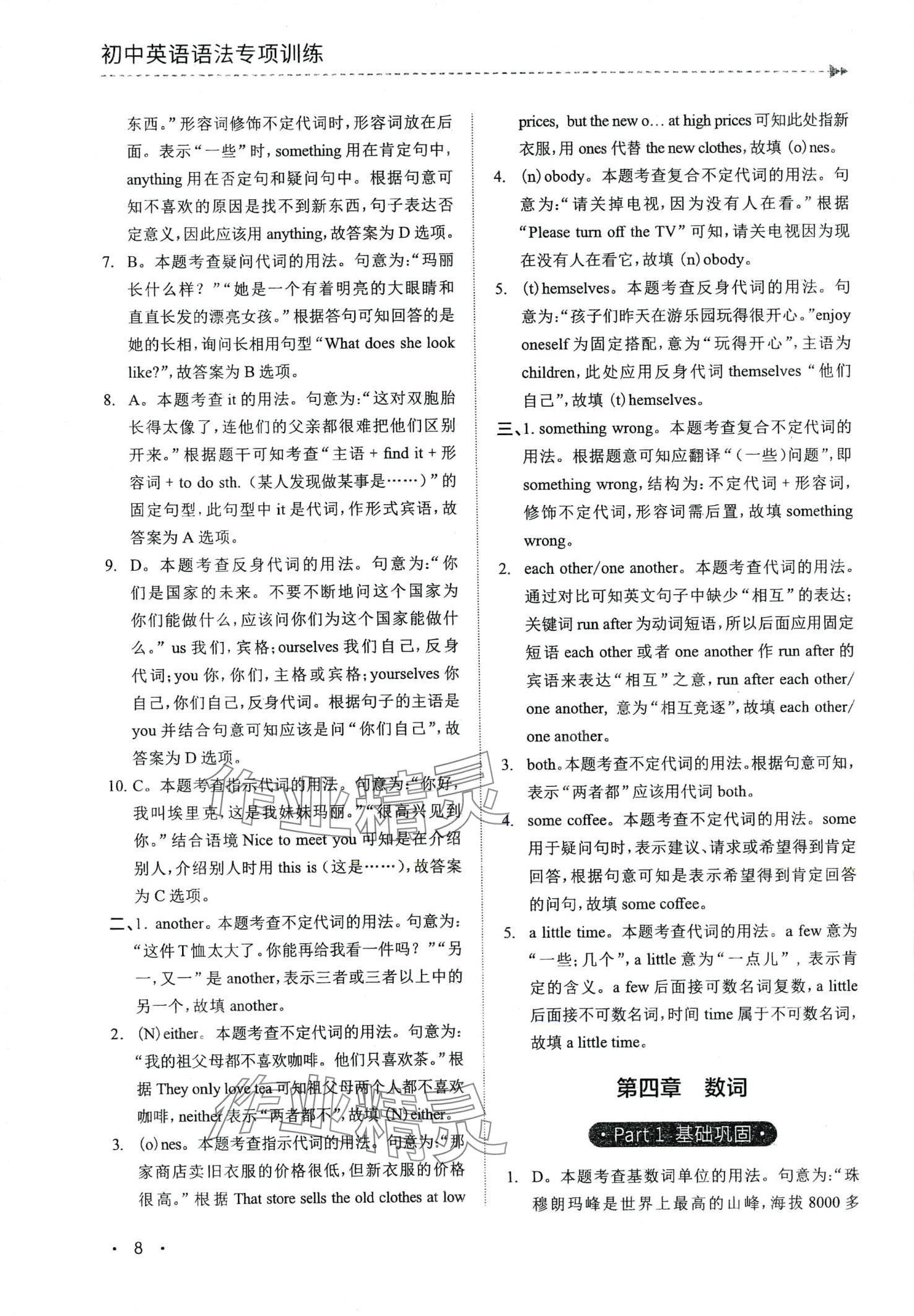 2024年初中英語語法專項(xiàng)訓(xùn)練講解篇 第8頁