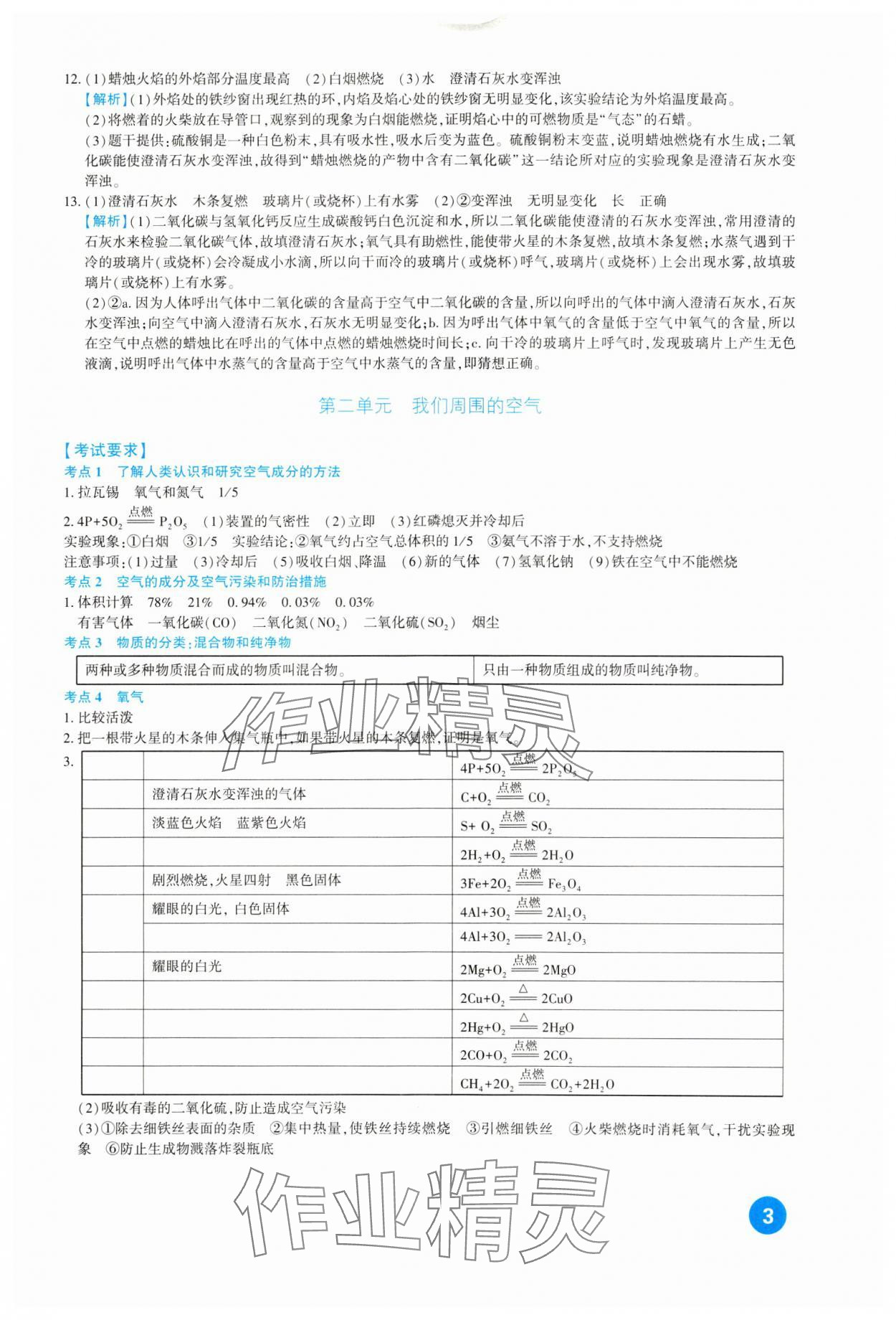 2024年中考總復(fù)習(xí)新疆文化出版社化學(xué) 第3頁