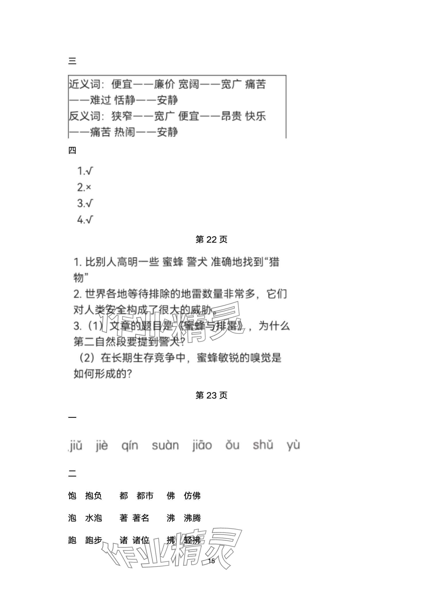 2024年寒假作業(yè)延邊教育出版社四年級合訂本 第15頁