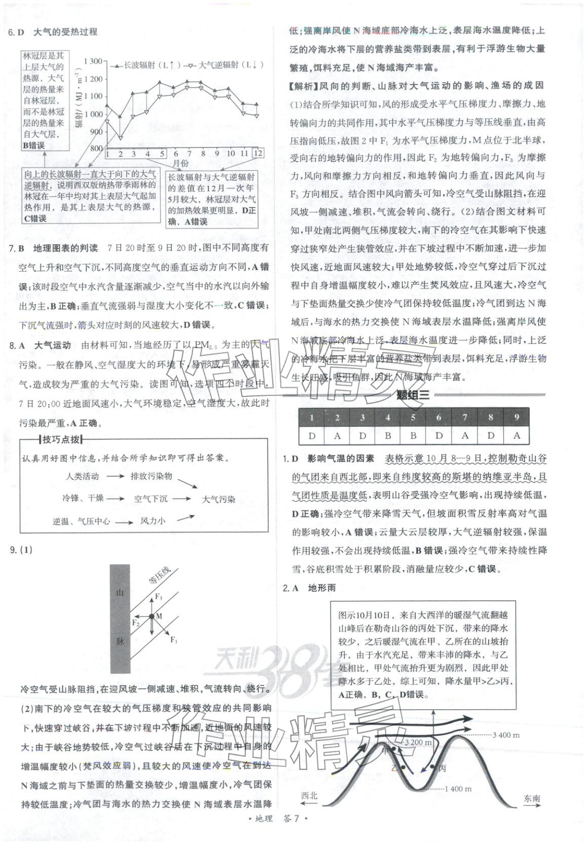 2026年天利38套五年真题高考试题分类高中地理 第7页