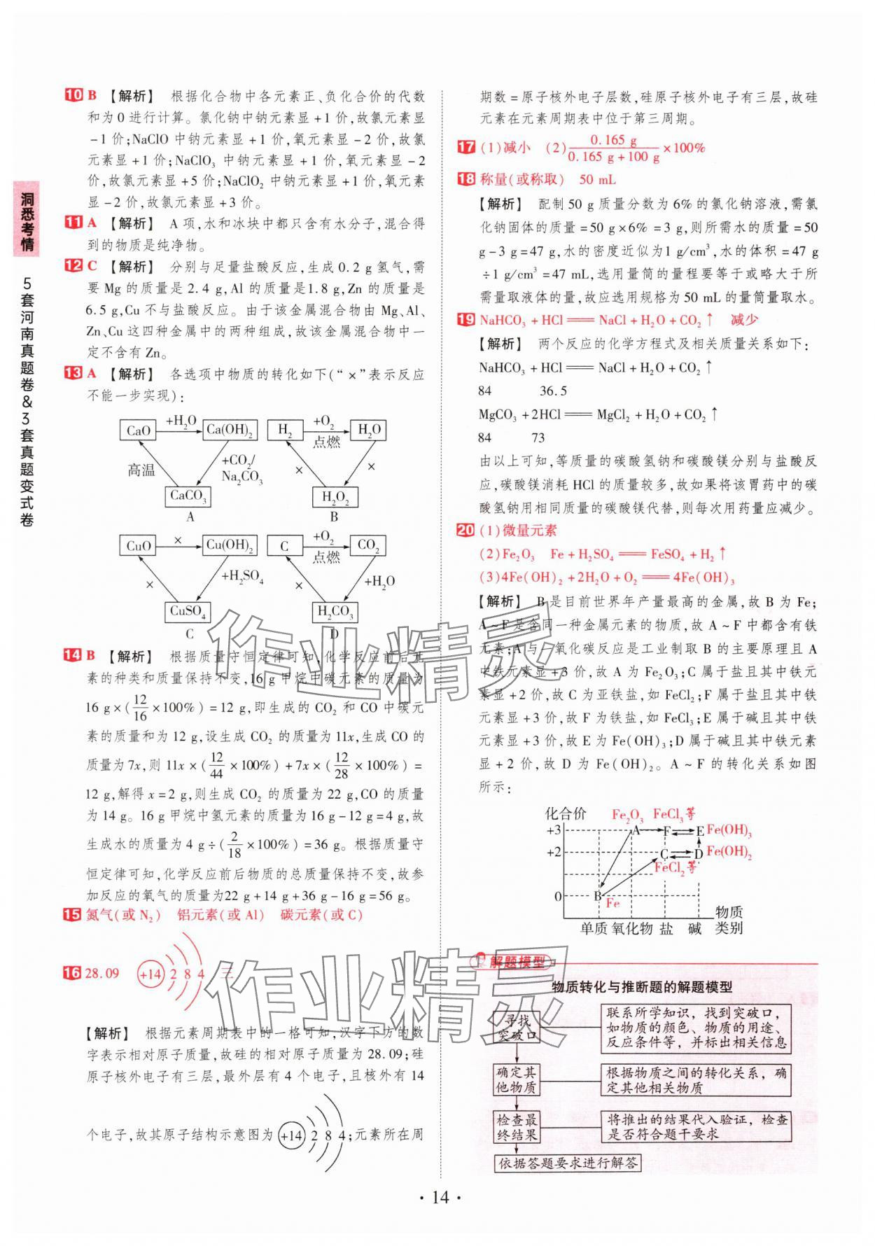 2025年鼎成中考河南中考真題匯編化學(xué)中考 第14頁
