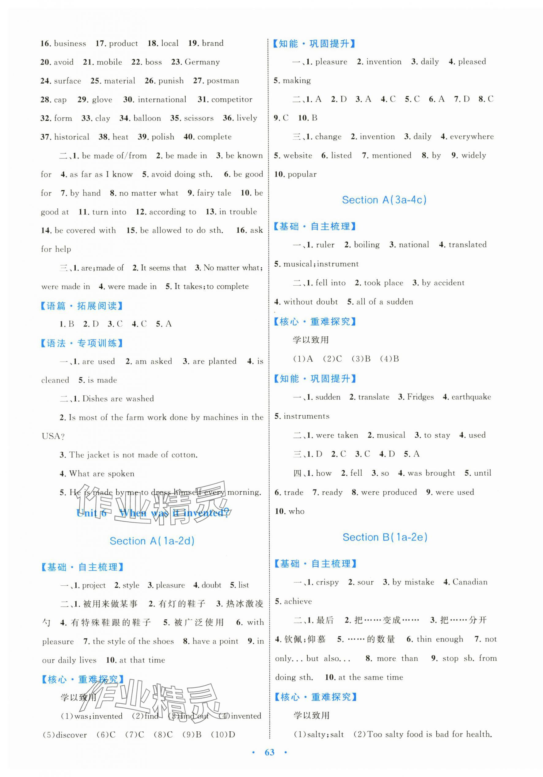 2024年同步學(xué)習(xí)目標(biāo)與檢測九年級英語全一冊 第7頁