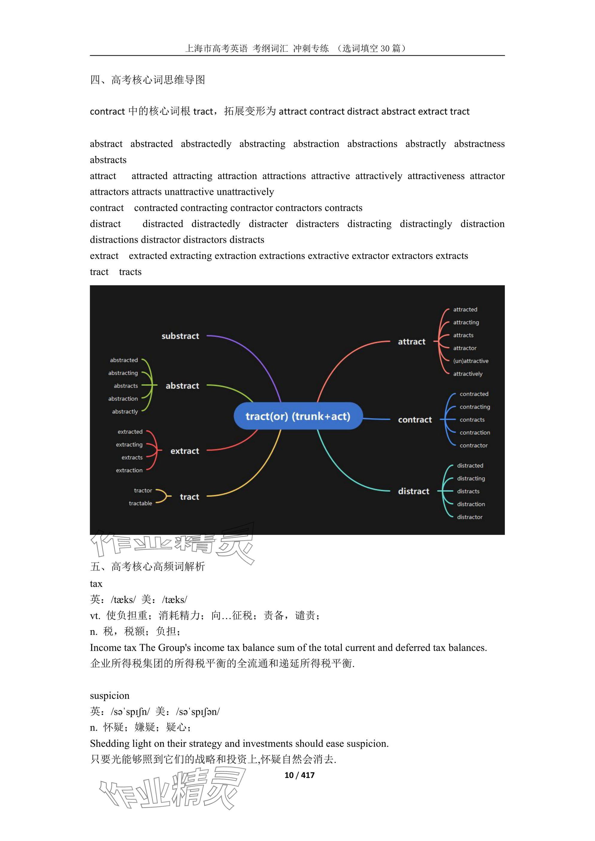 2025年上海市高考英語(yǔ)考綱詞匯練習(xí)冊(cè) 參考答案第81頁(yè)