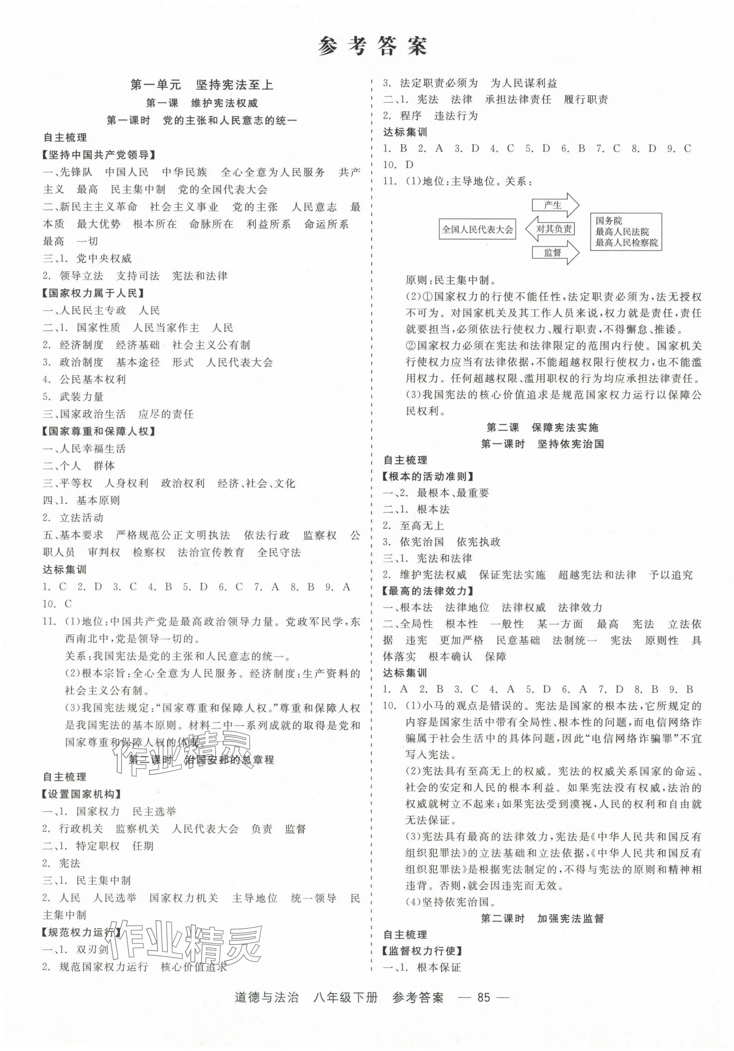 2024年精彩練習(xí)就練這一本八年級道德與法治下冊人教版 第1頁