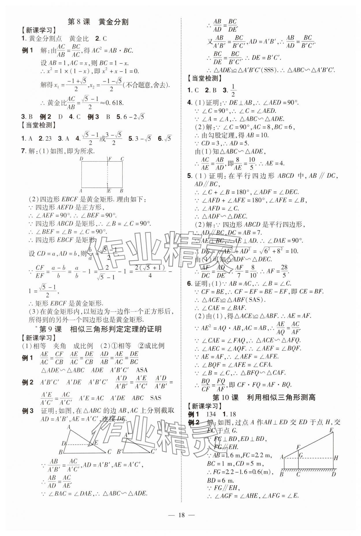 2024年同步?jīng)_刺九年級(jí)數(shù)學(xué)全一冊(cè)北師大版 第18頁(yè)