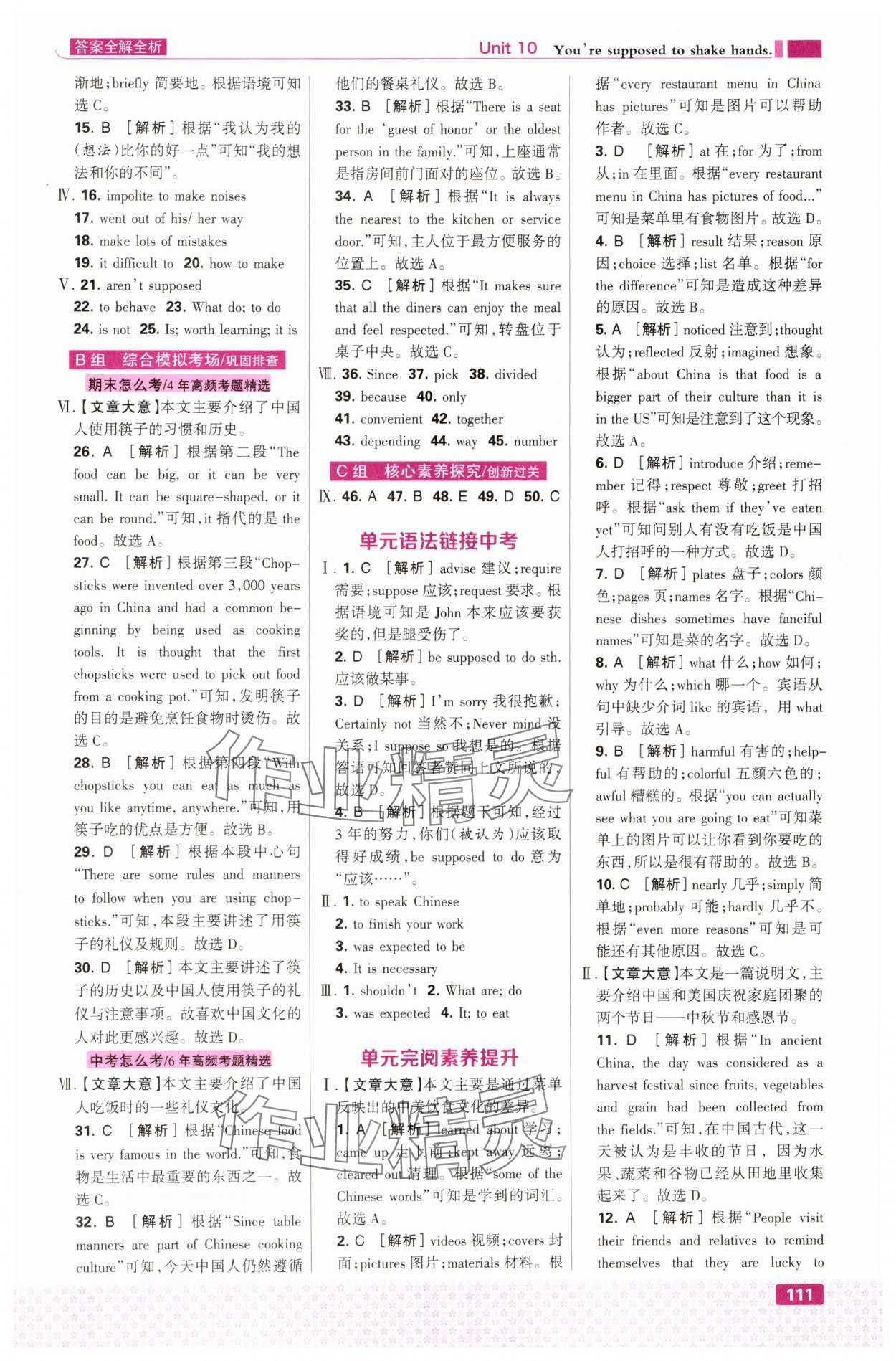 2025年考點集訓與滿分備考九年級英語全一冊下人教版&nbsp;第5頁