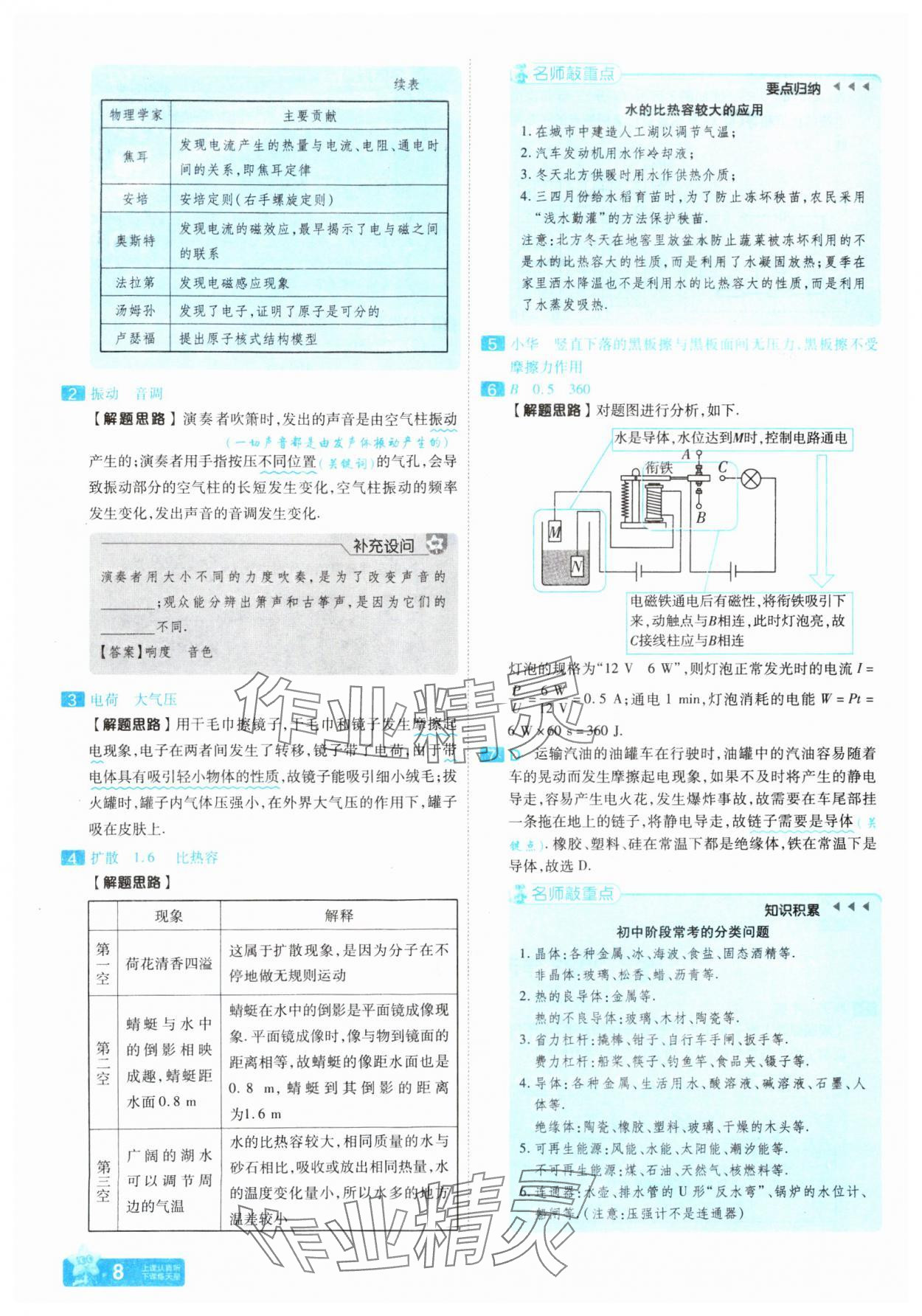 2025年金考卷45套匯編物理河南專版 參考答案第7頁