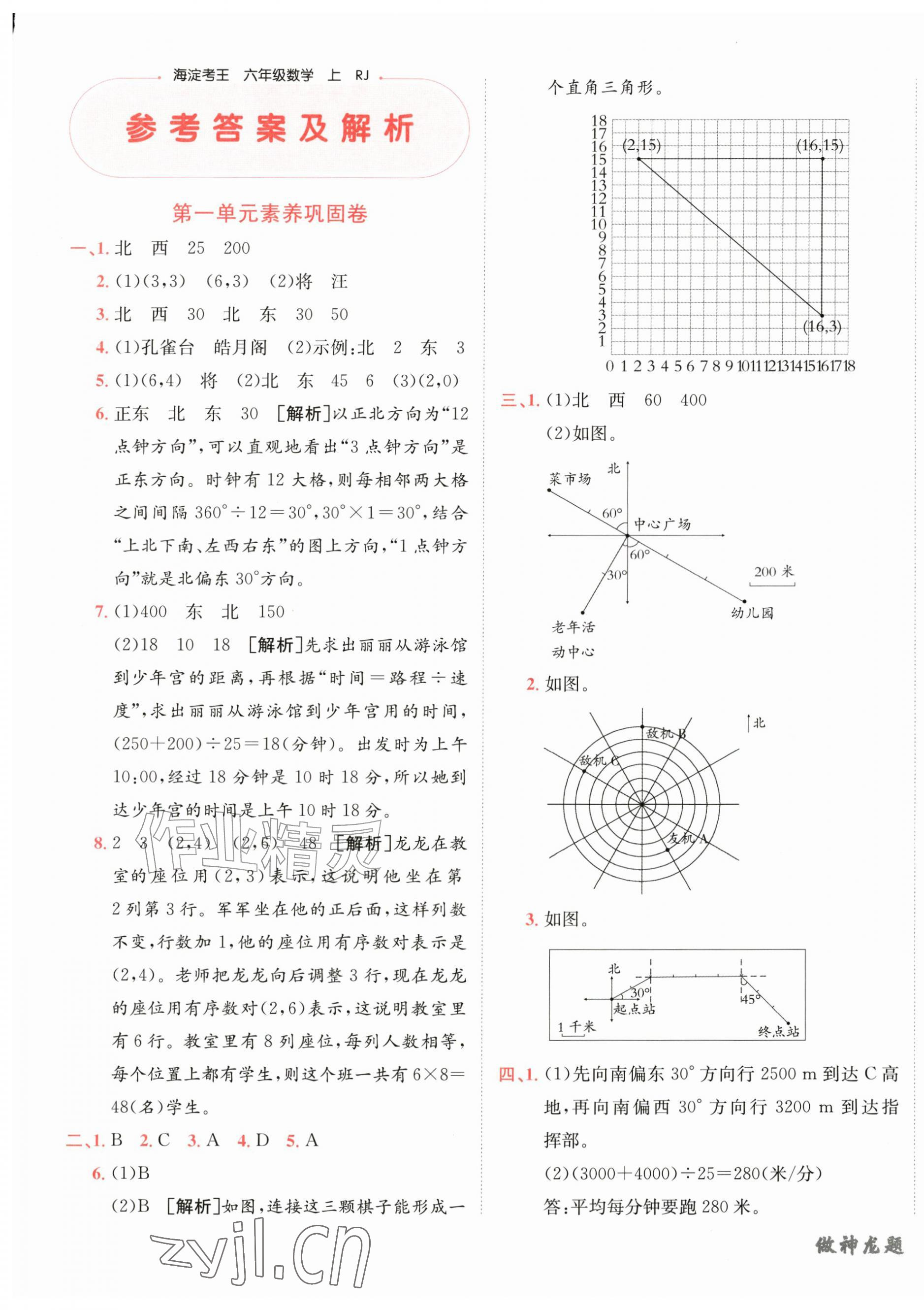 2026年神龙牛皮卷海淀考王六年级数学上册人教版&nbsp;第1页