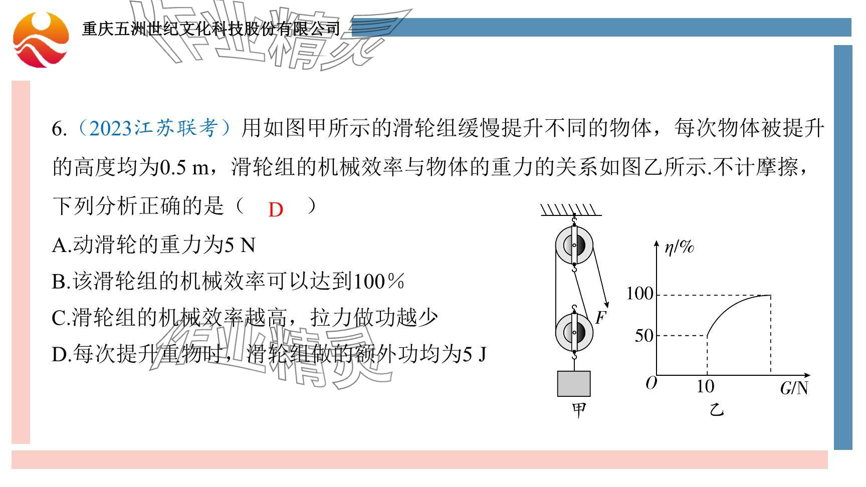 2024年重慶市中考試題分析與復習指導物理 參考答案第81頁