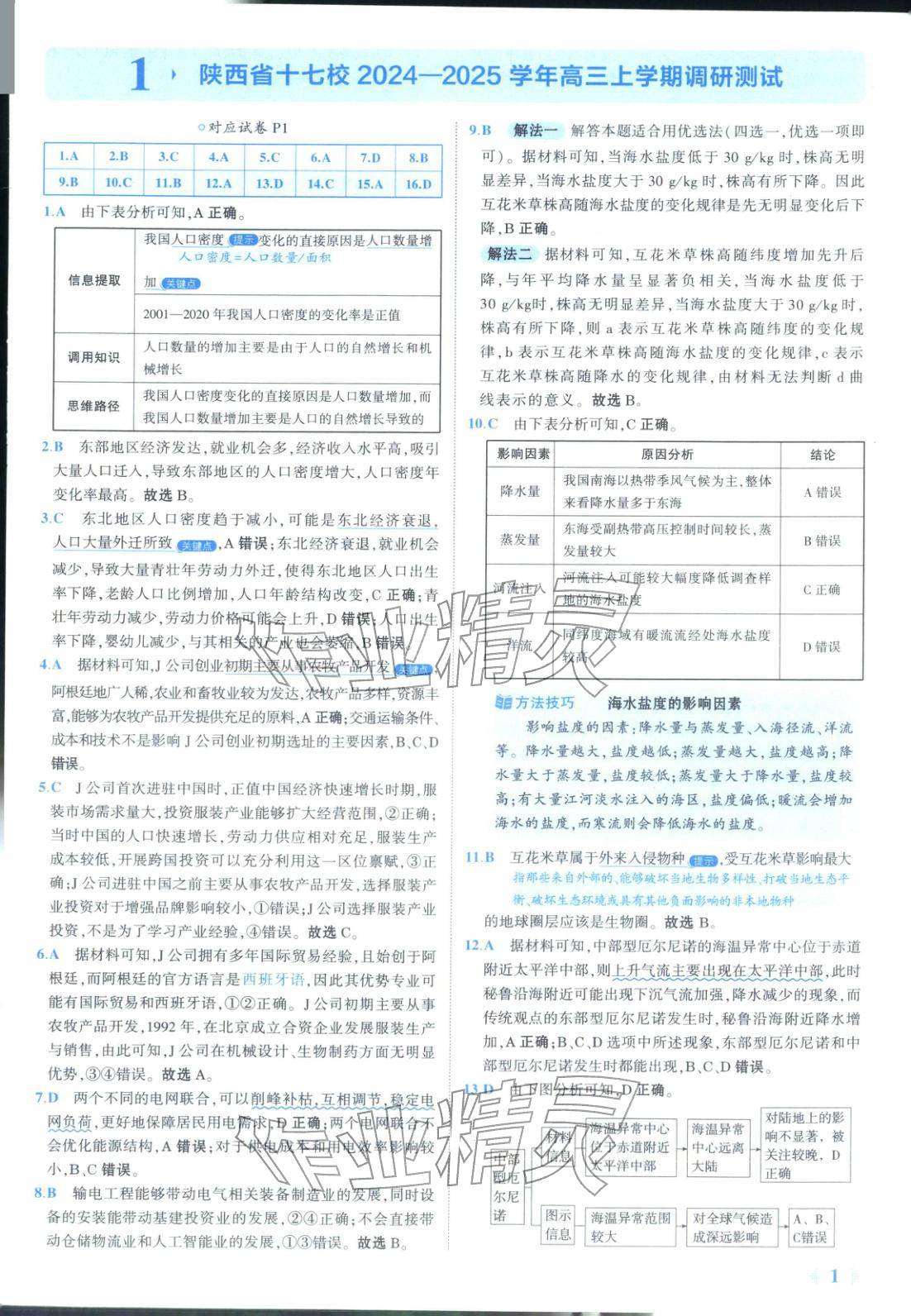 2026年53金卷优选卷汇编高中地理陕晋青宁专版&nbsp;第1页