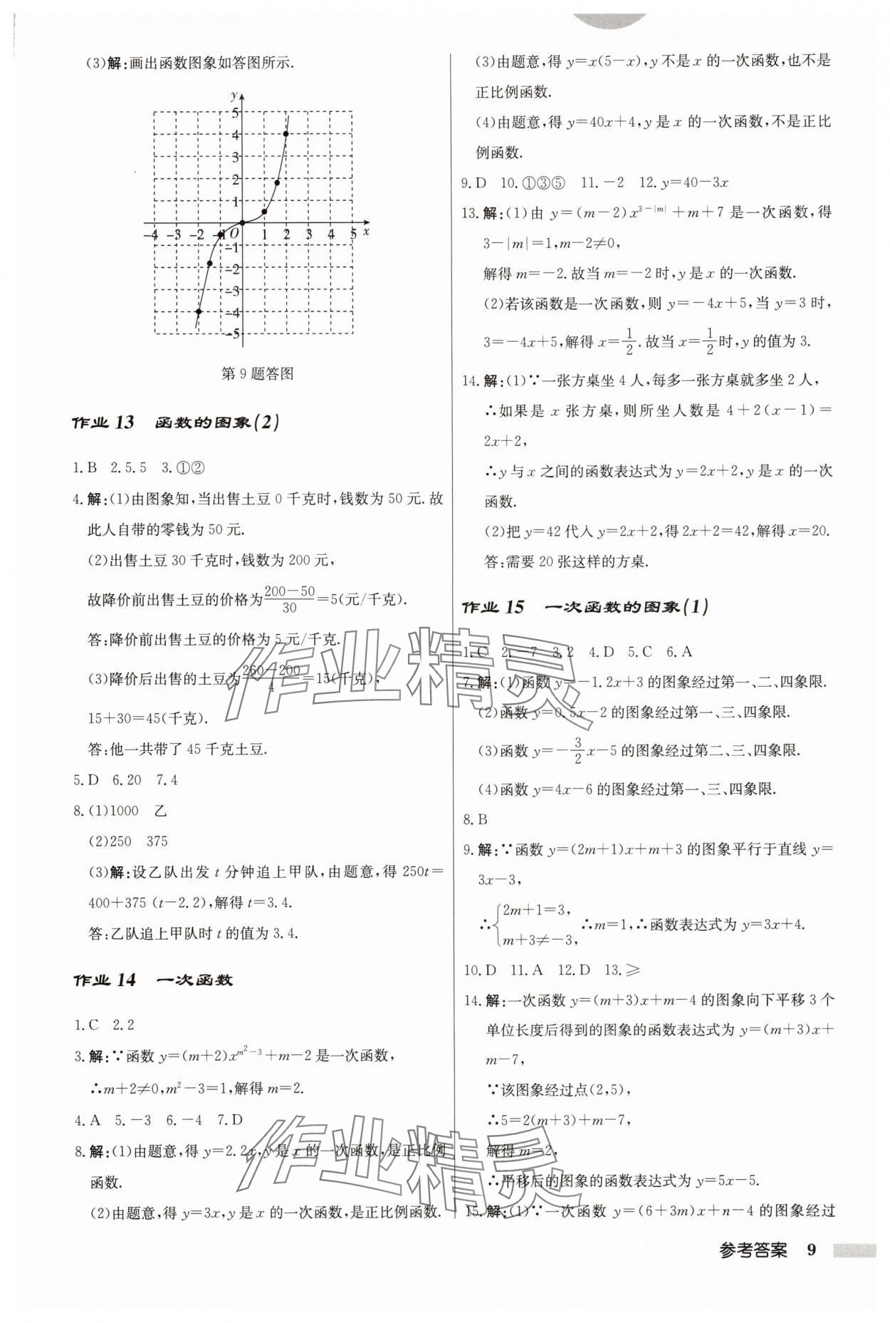 2025年啟東中學(xué)作業(yè)本八年級(jí)數(shù)學(xué)下冊(cè)華師大版吉林專版 第9頁