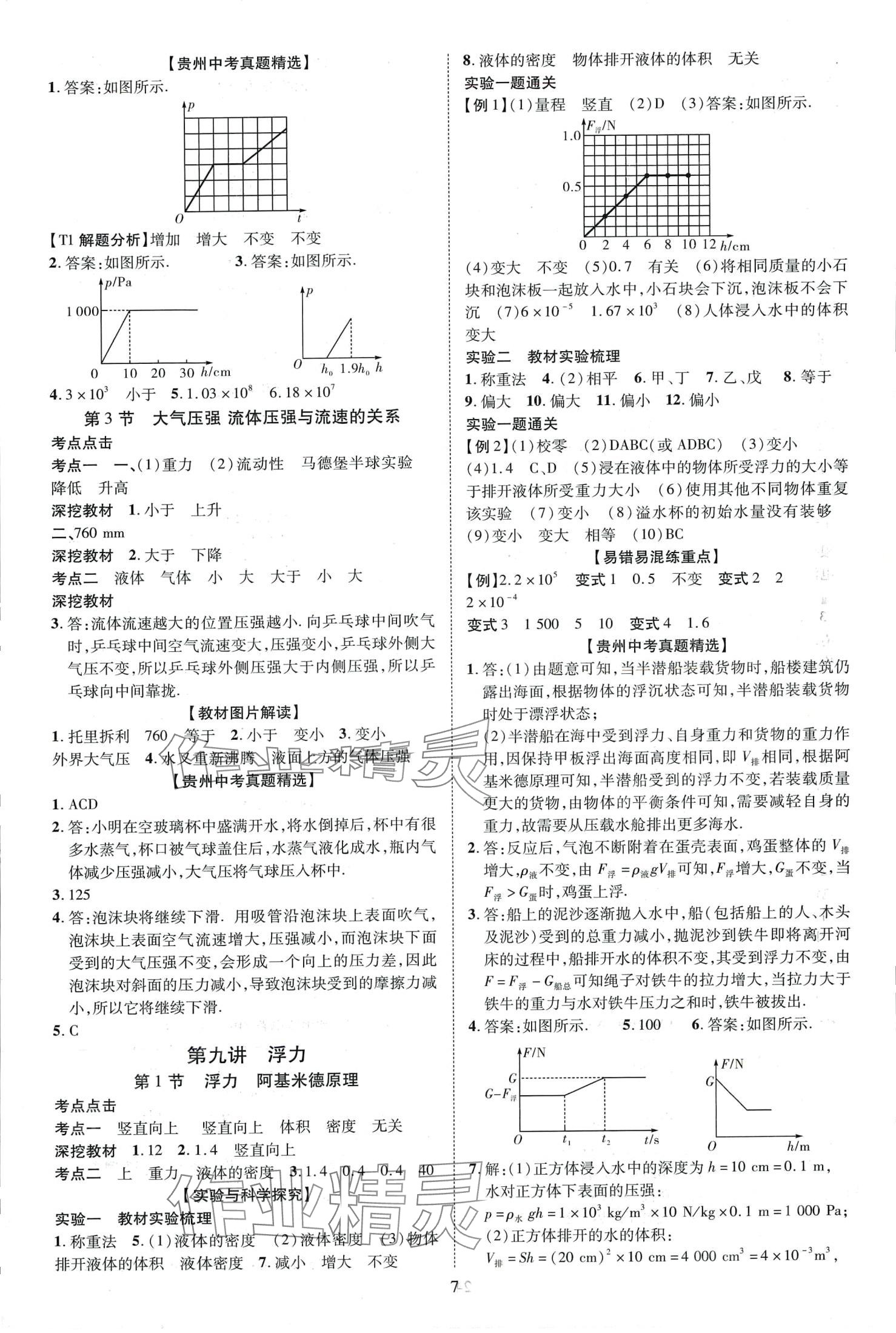 2024年中考必備云南美術出版社物理中考貴州專版 第7頁