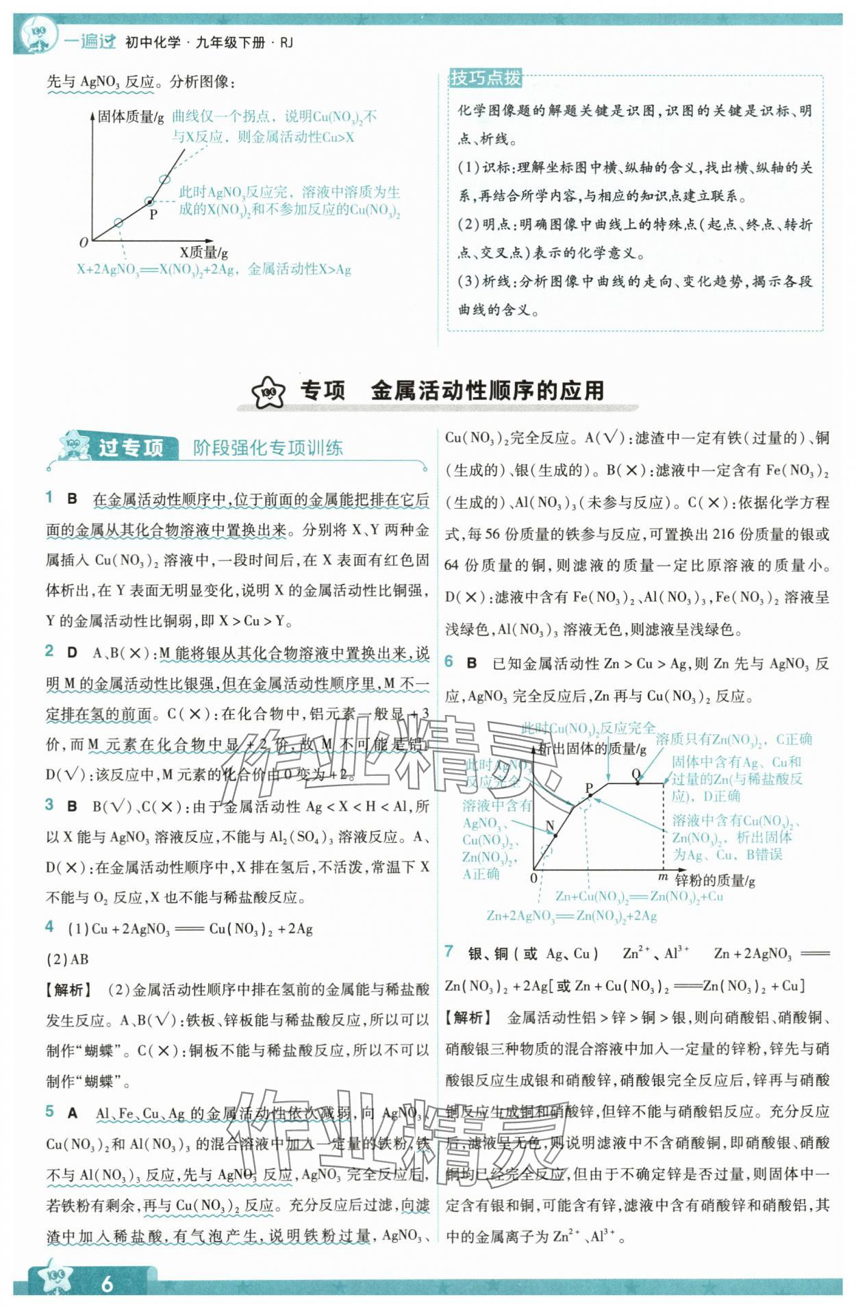 2024年一遍過(guò)九年級(jí)初中化學(xué)下冊(cè)人教版 第6頁(yè)