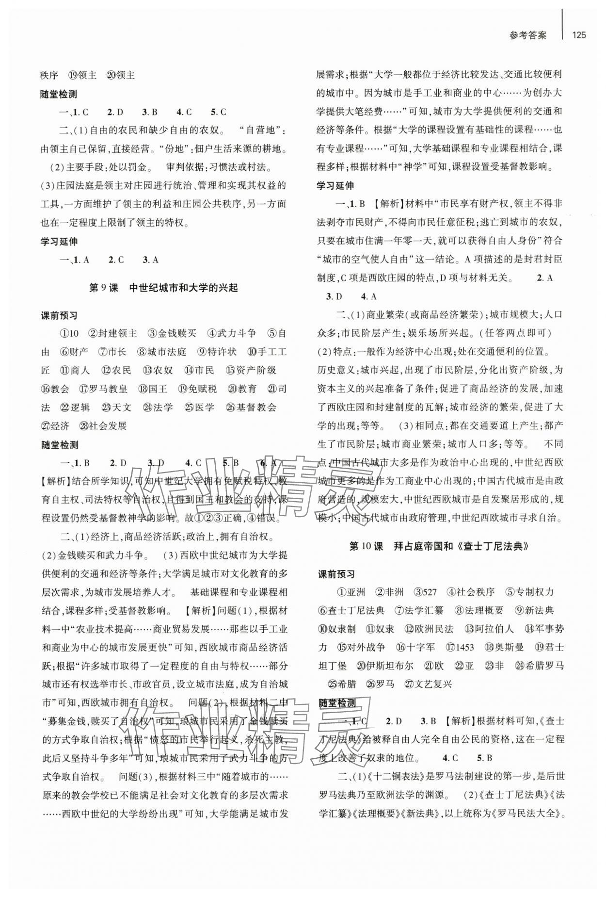 2025年同步练习册大象出版社九年级历史上册人教版&nbsp;第3页