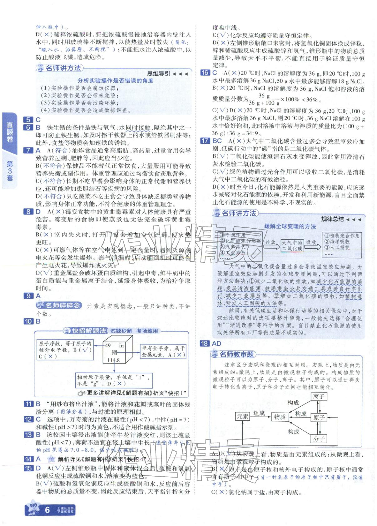 2026年金考卷中考试题汇编45套化学山东专版 第6页
