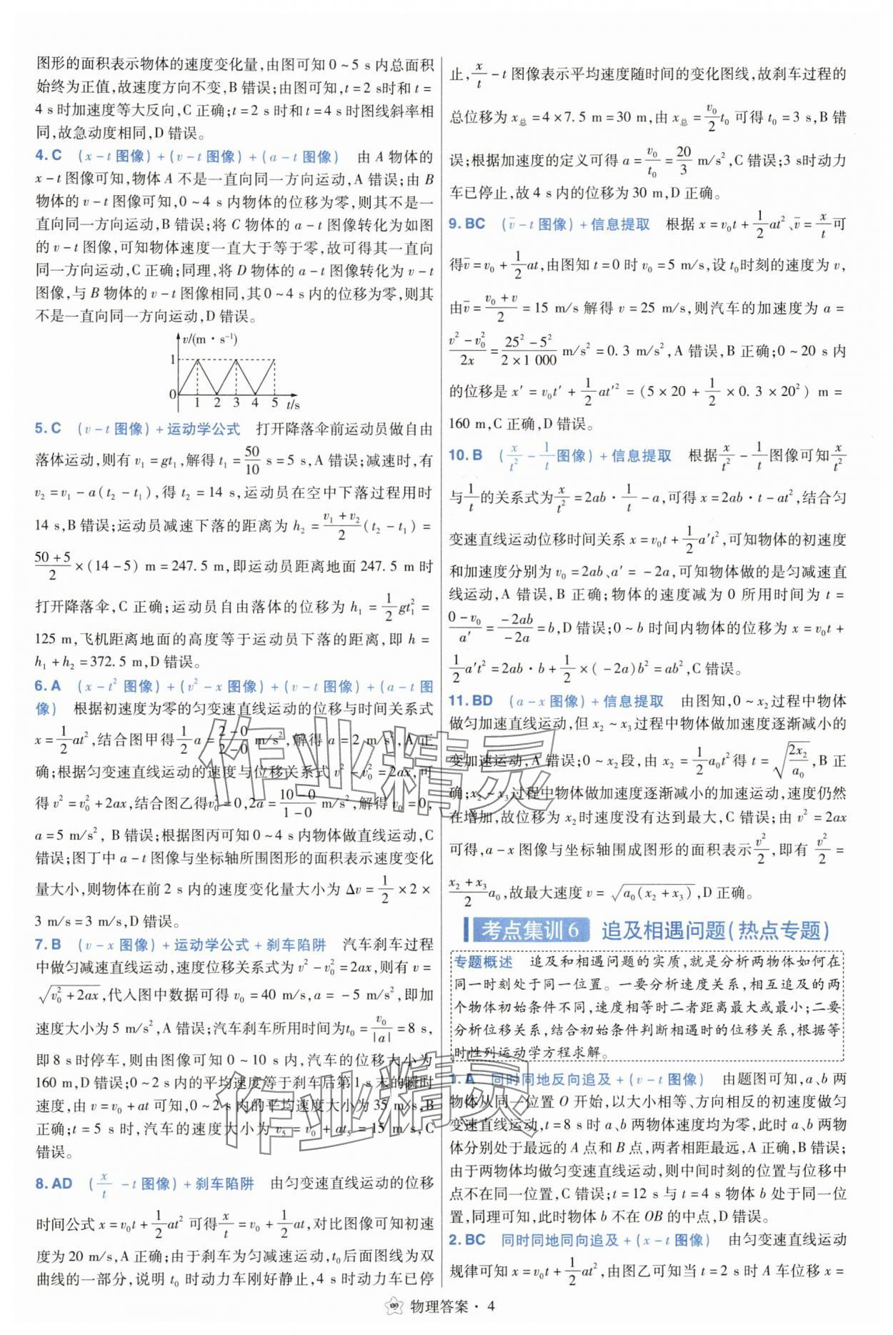 2025年考點(diǎn)集訓(xùn)45天物理 參考答案第4頁(yè)
