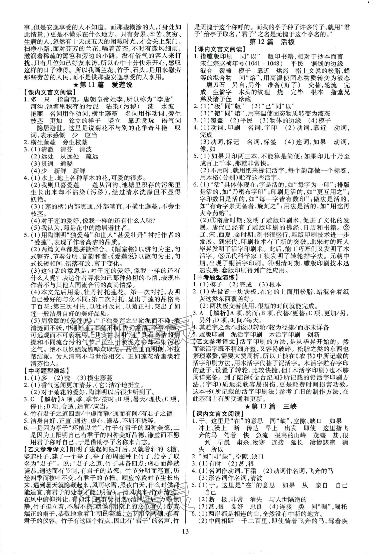 2024年暢行中考語文廣東專版 第13頁