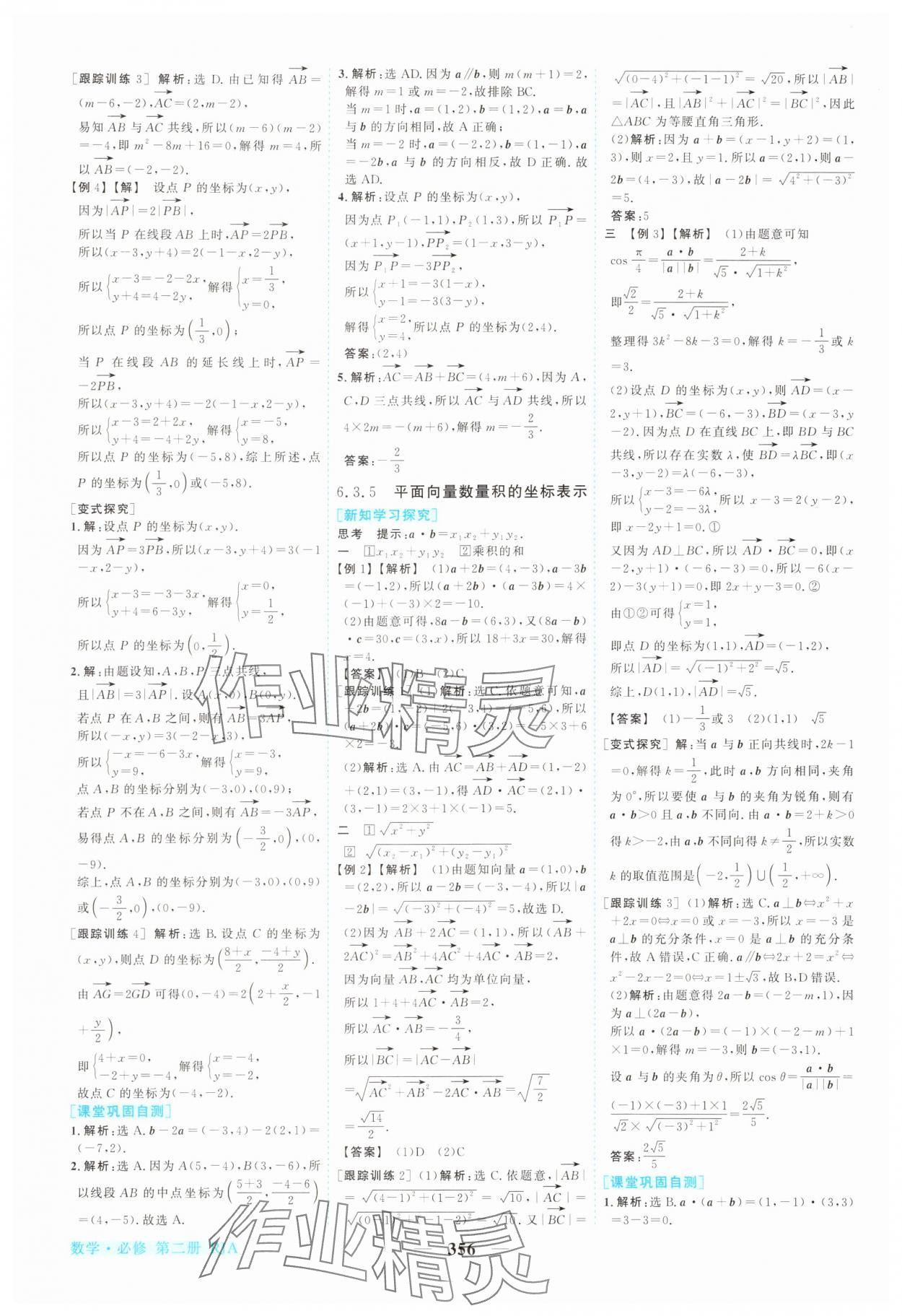2025年新坐標同步練習高中數(shù)學必修第二冊人教版青海專版 參考答案第7頁