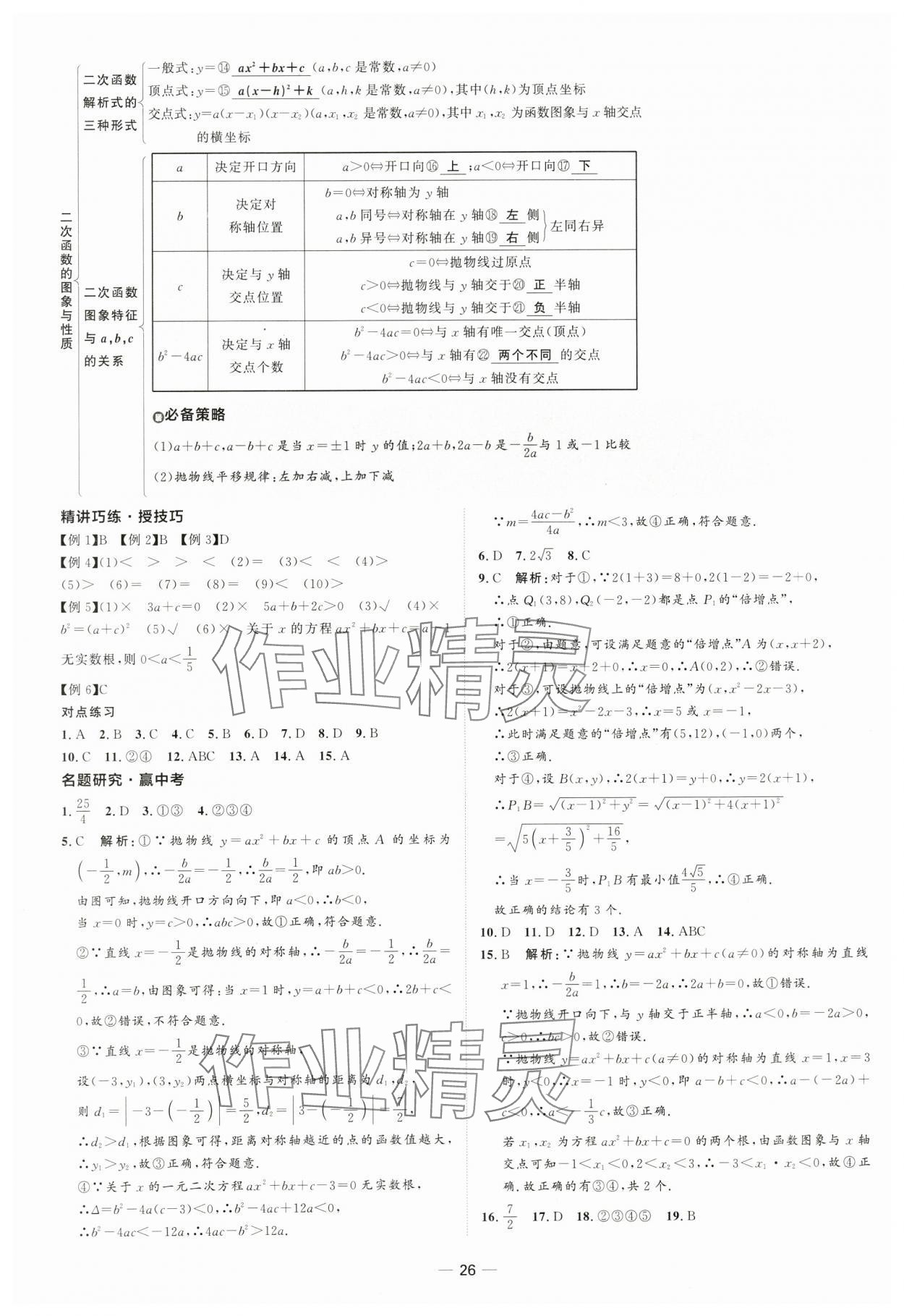 2024年中考档案数学青岛专版 第26页