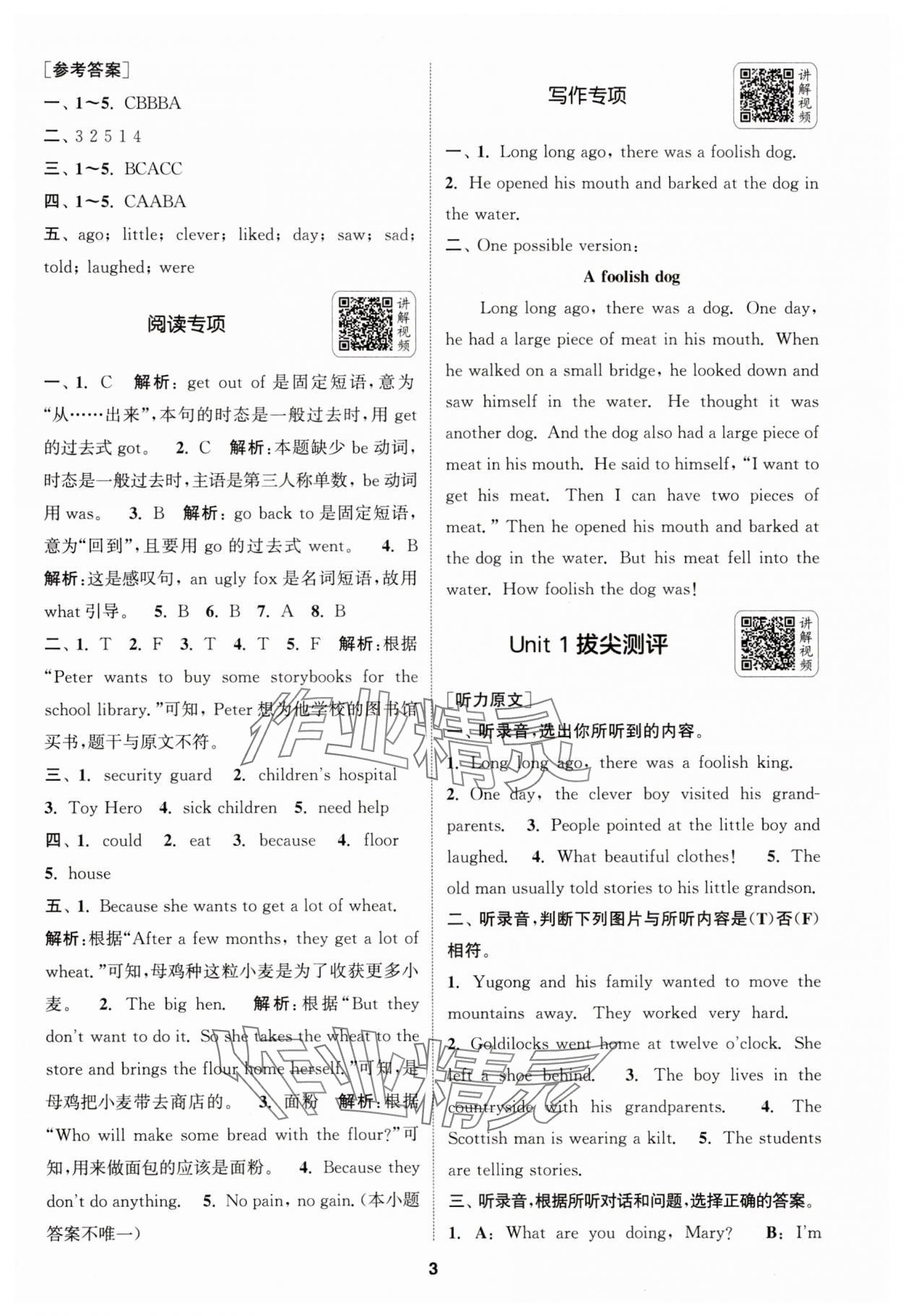 2025年通城學典拔尖新方案六年級英語上冊譯林版 第3頁