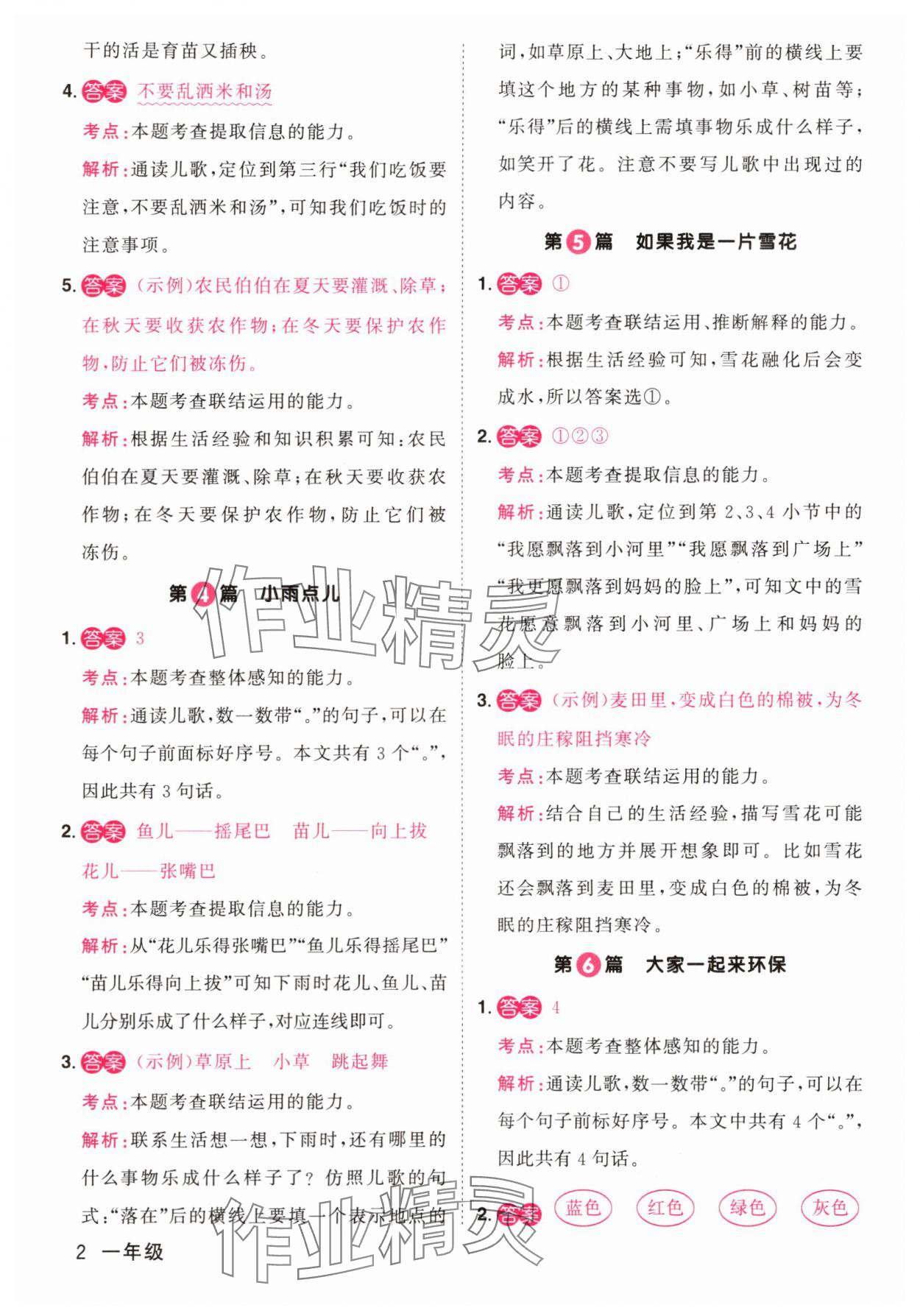 2025年百校名师阅读真题80篇一年级语文彩虹版 第2页
