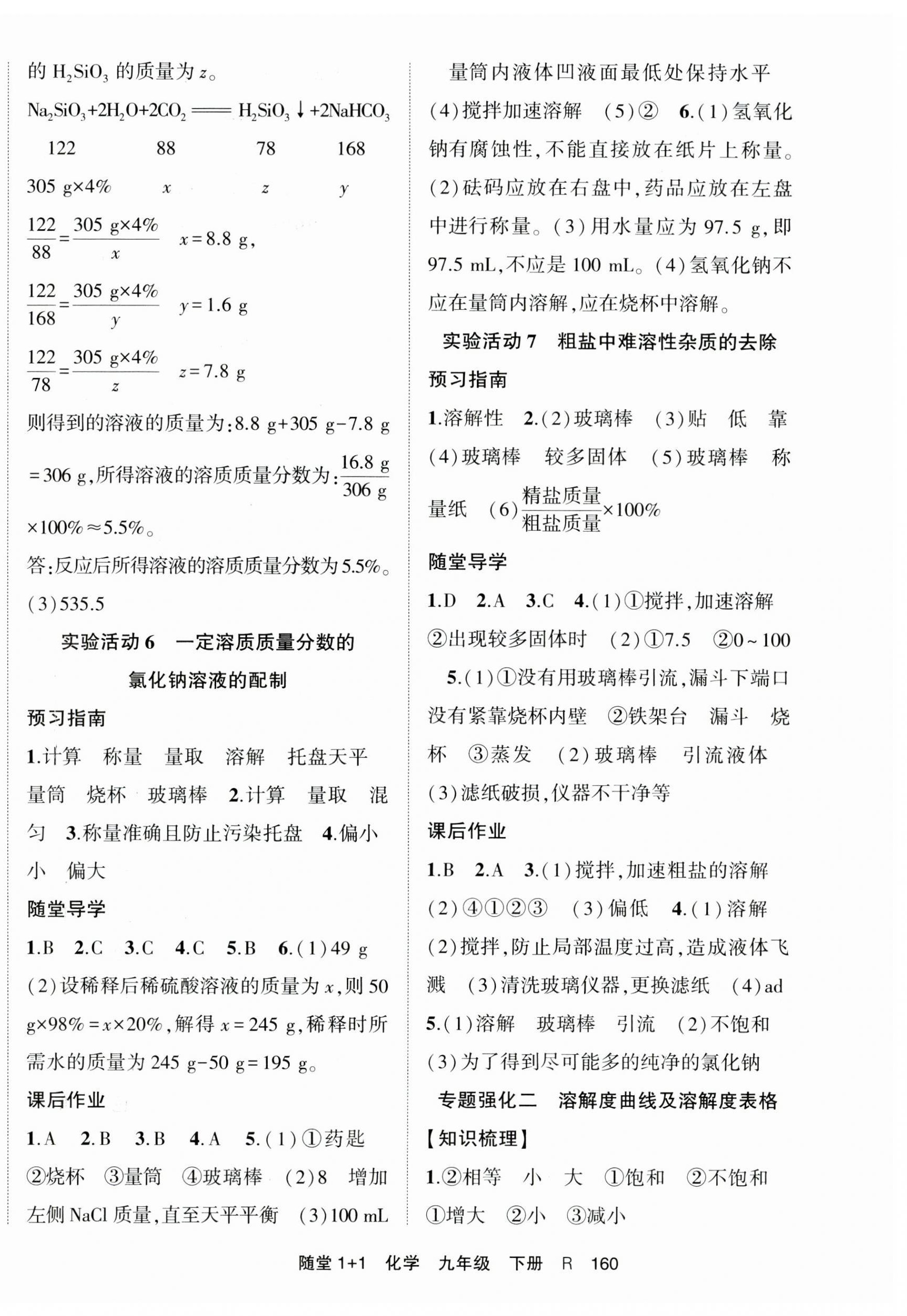 2025年隨堂1加1導(dǎo)練九年級(jí)化學(xué)下冊(cè)人教版 第6頁