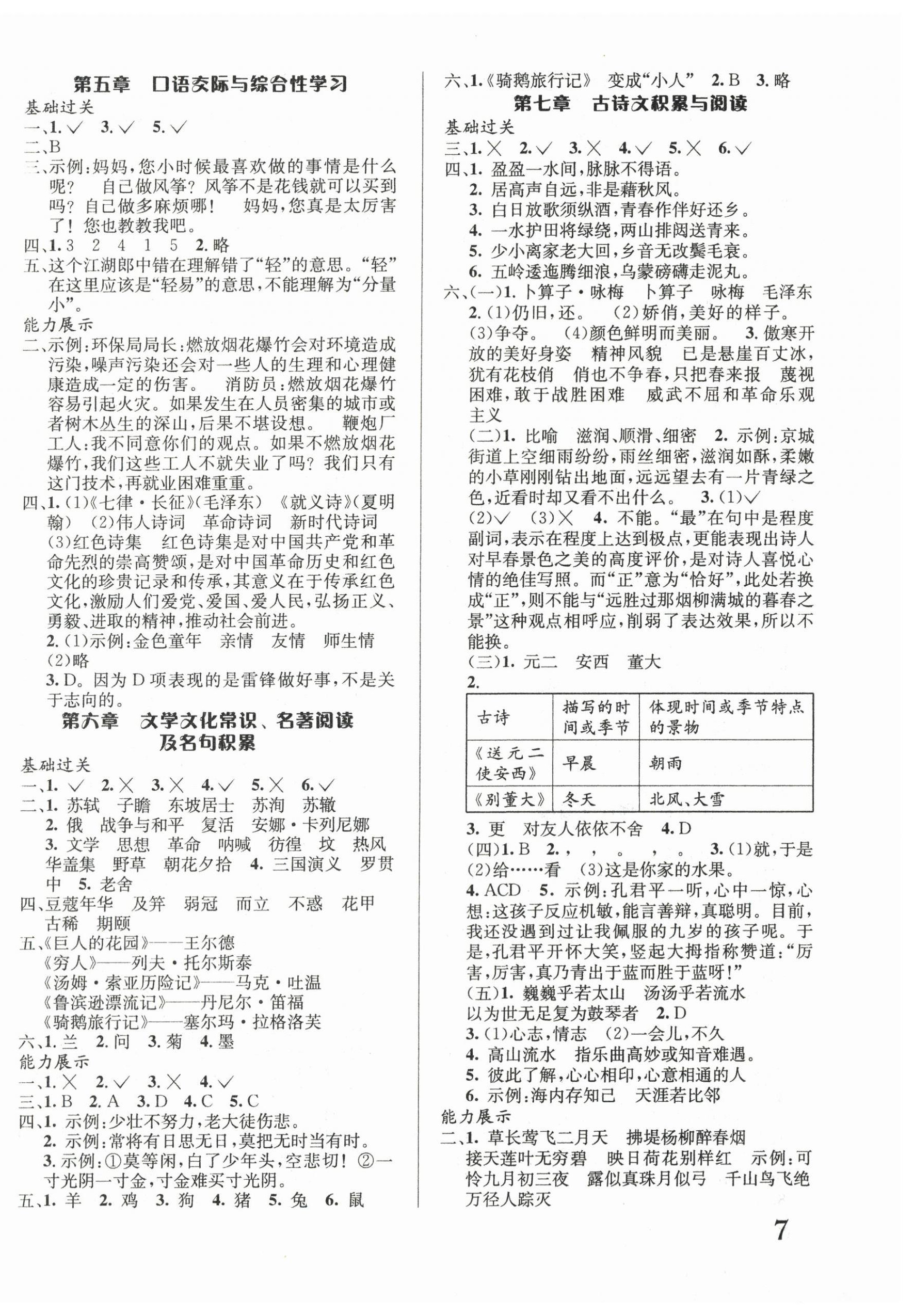 2025年小学毕业综合复习语文人教版 第2页