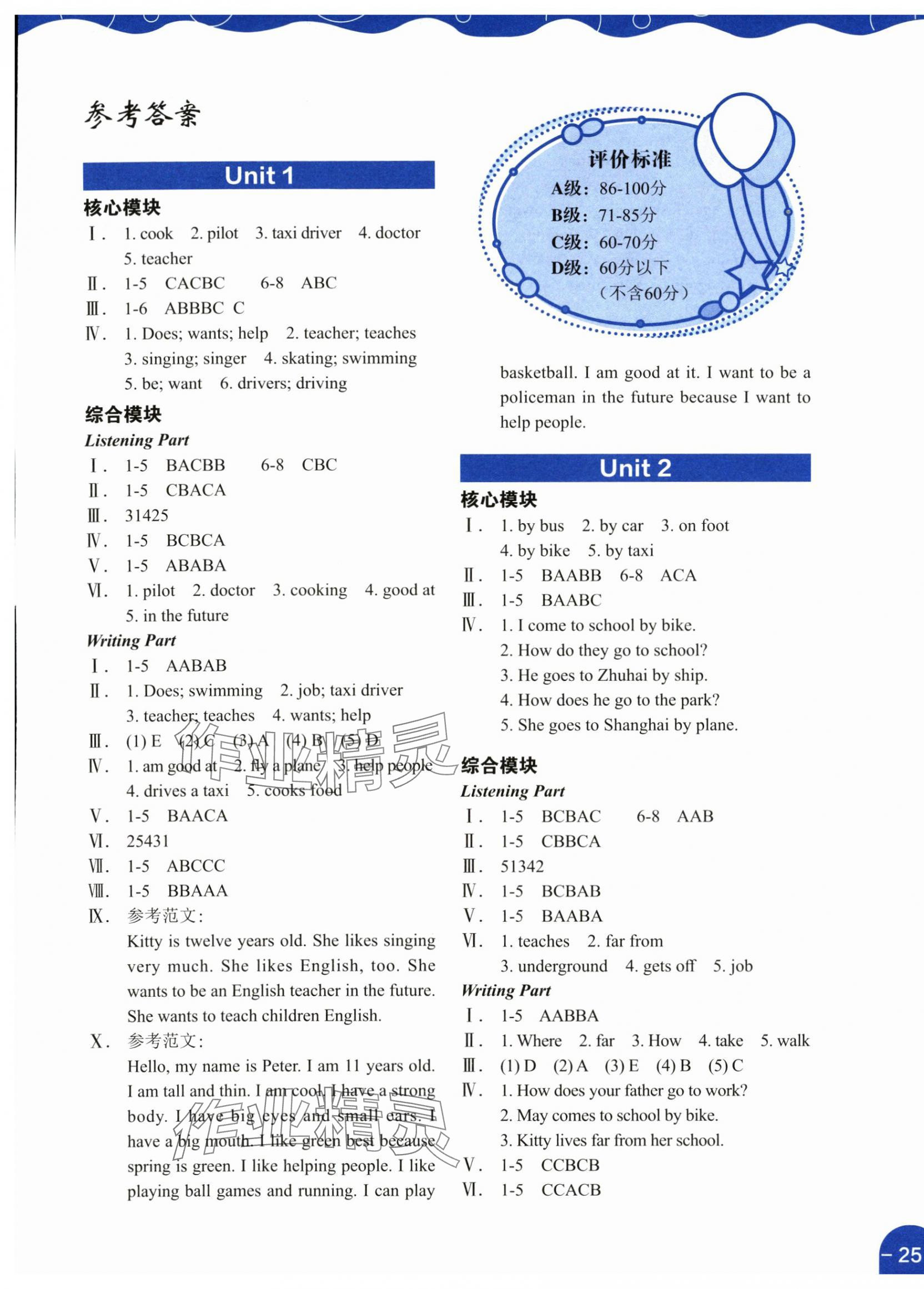 2025年深圳市小学英语课堂在线五年级上册沪教版 第1页