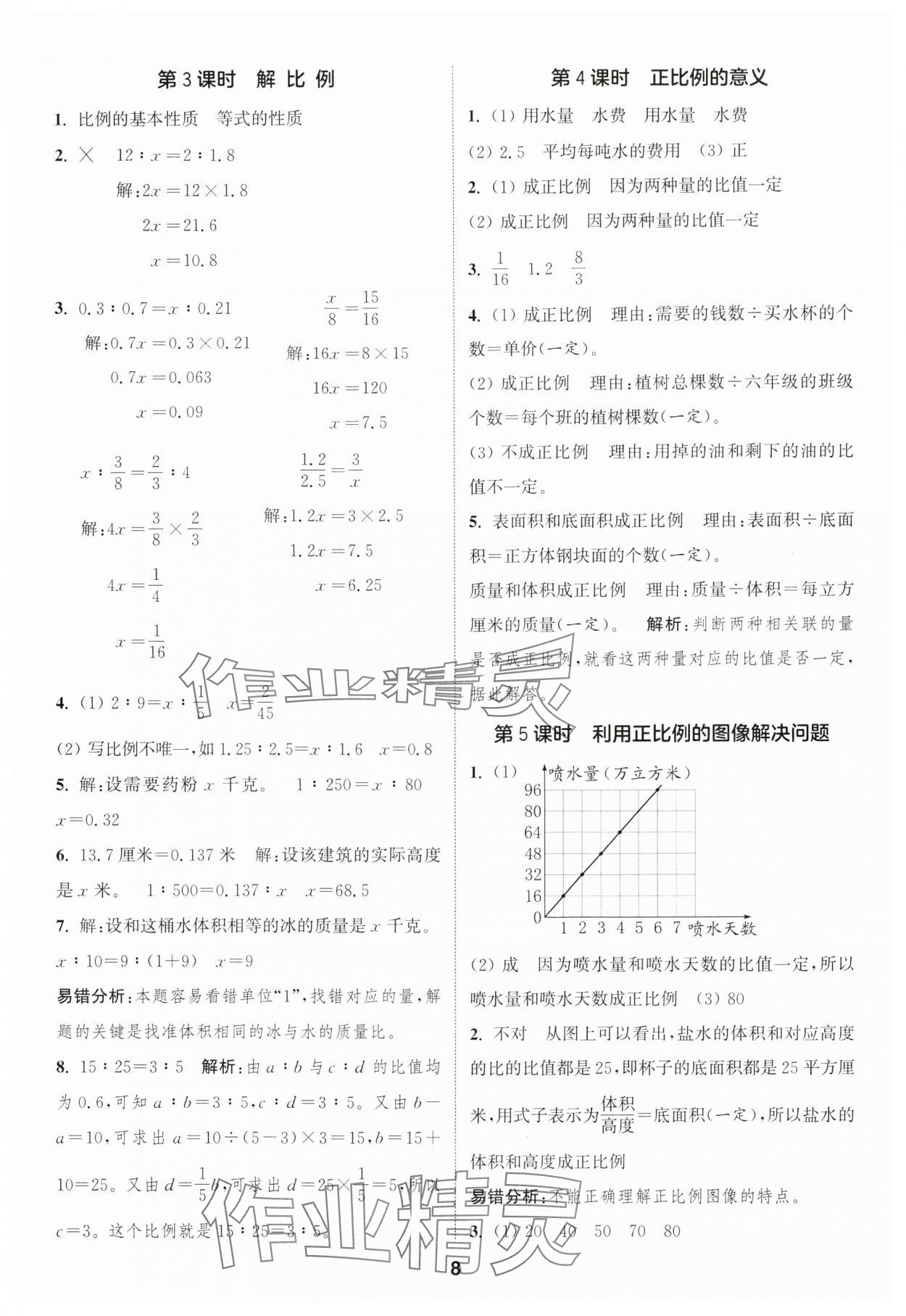 2025年通城學典課時作業(yè)本六年級數(shù)學下冊青島版 第8頁