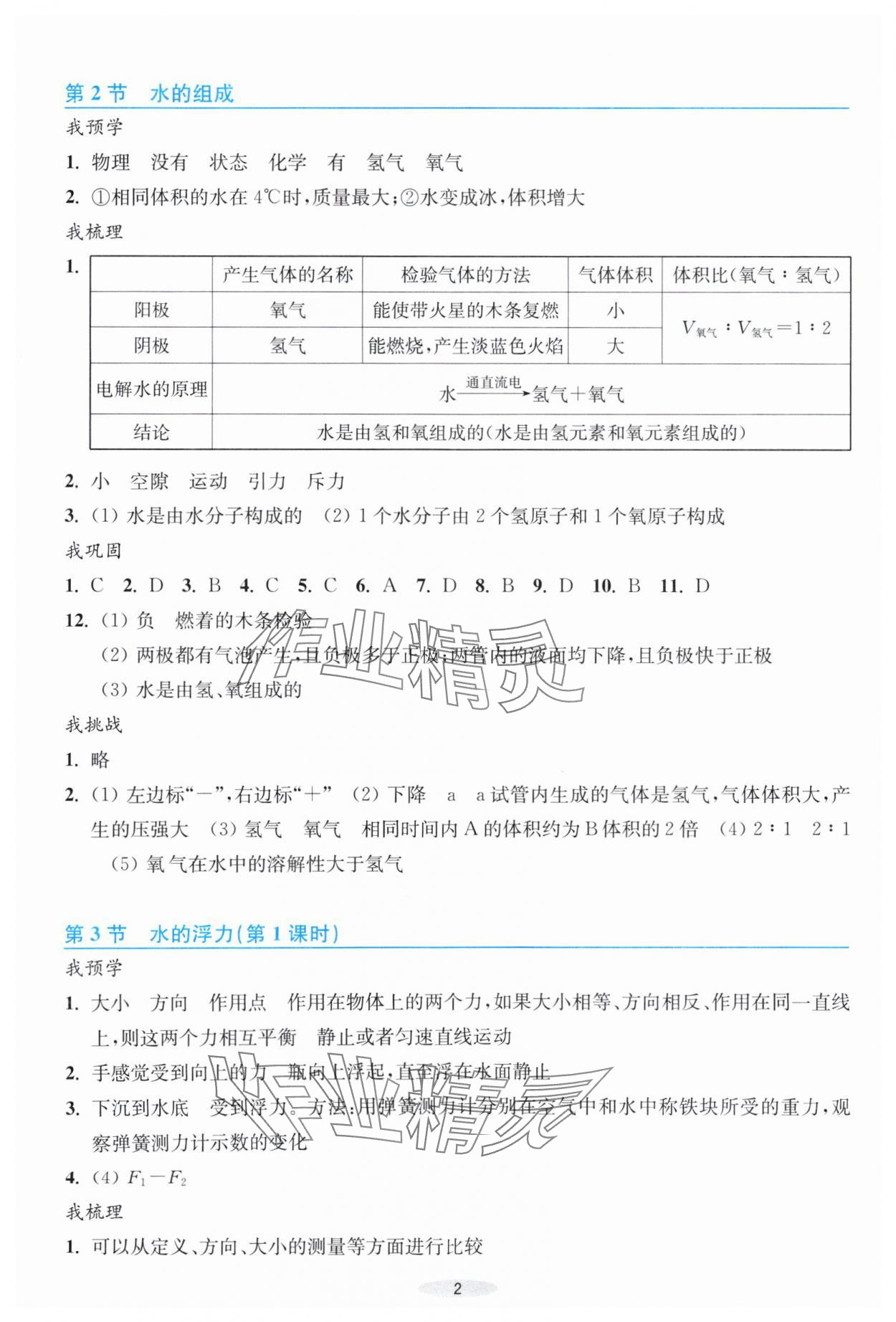 2024年預(yù)學(xué)與導(dǎo)學(xué)八年級(jí)科學(xué)上冊(cè)浙教版 第2頁