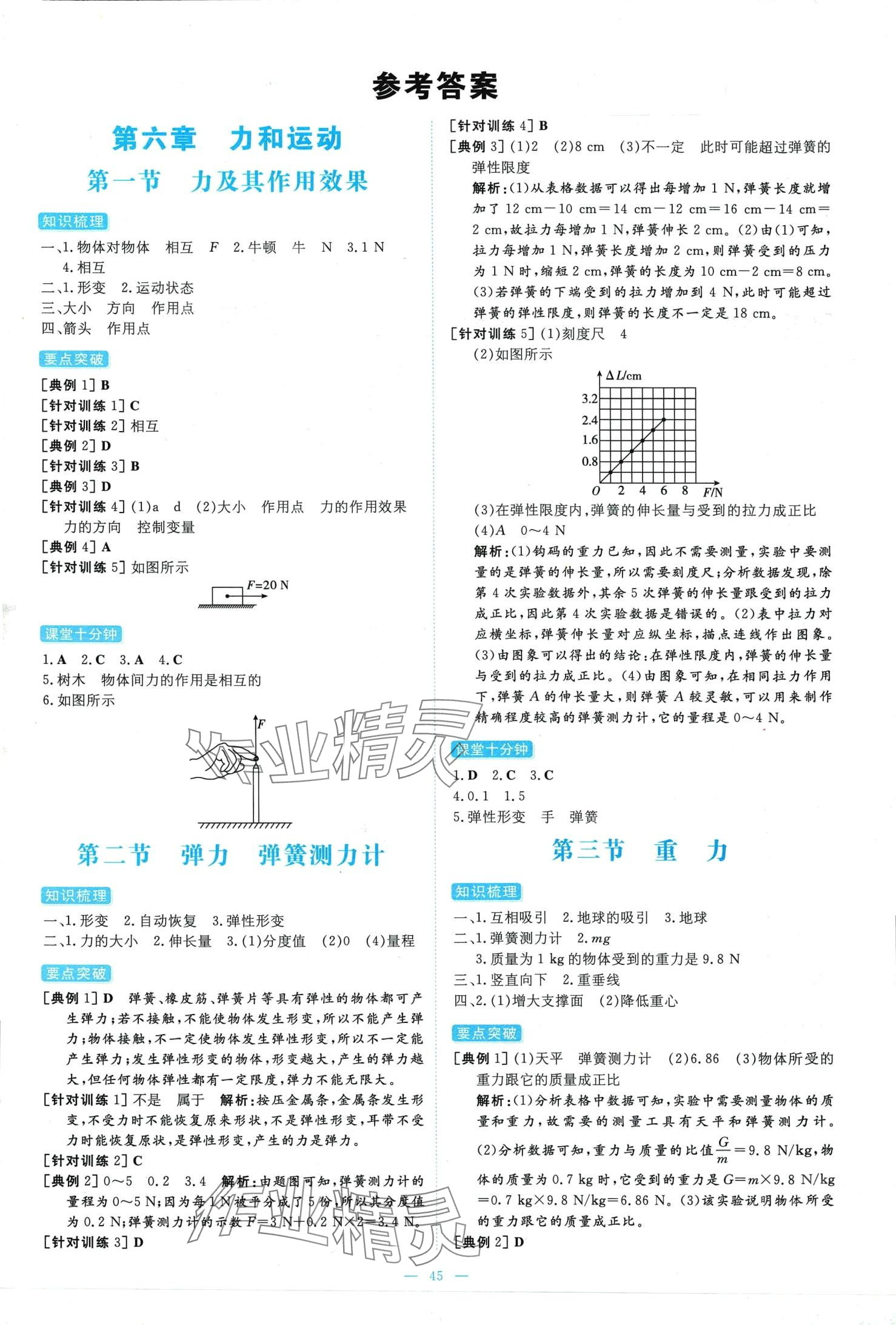 2024年练案八年级物理下册鲁科版五四制 第1页