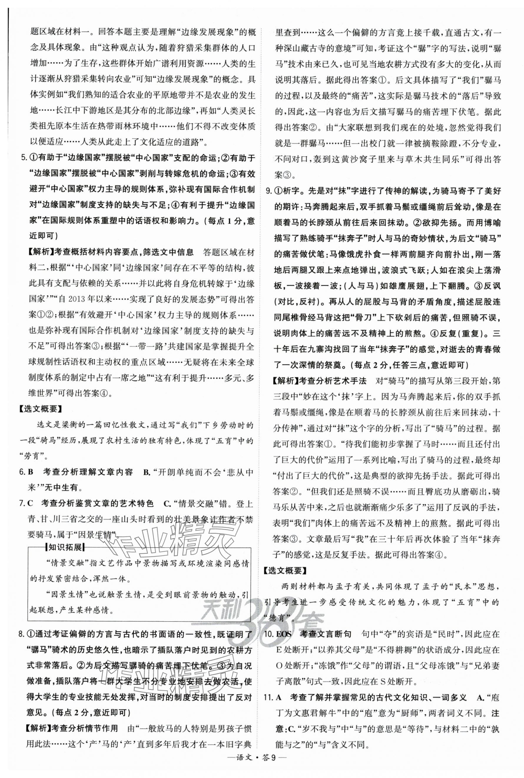 2025年高考模擬試題匯編高中語文 第9頁