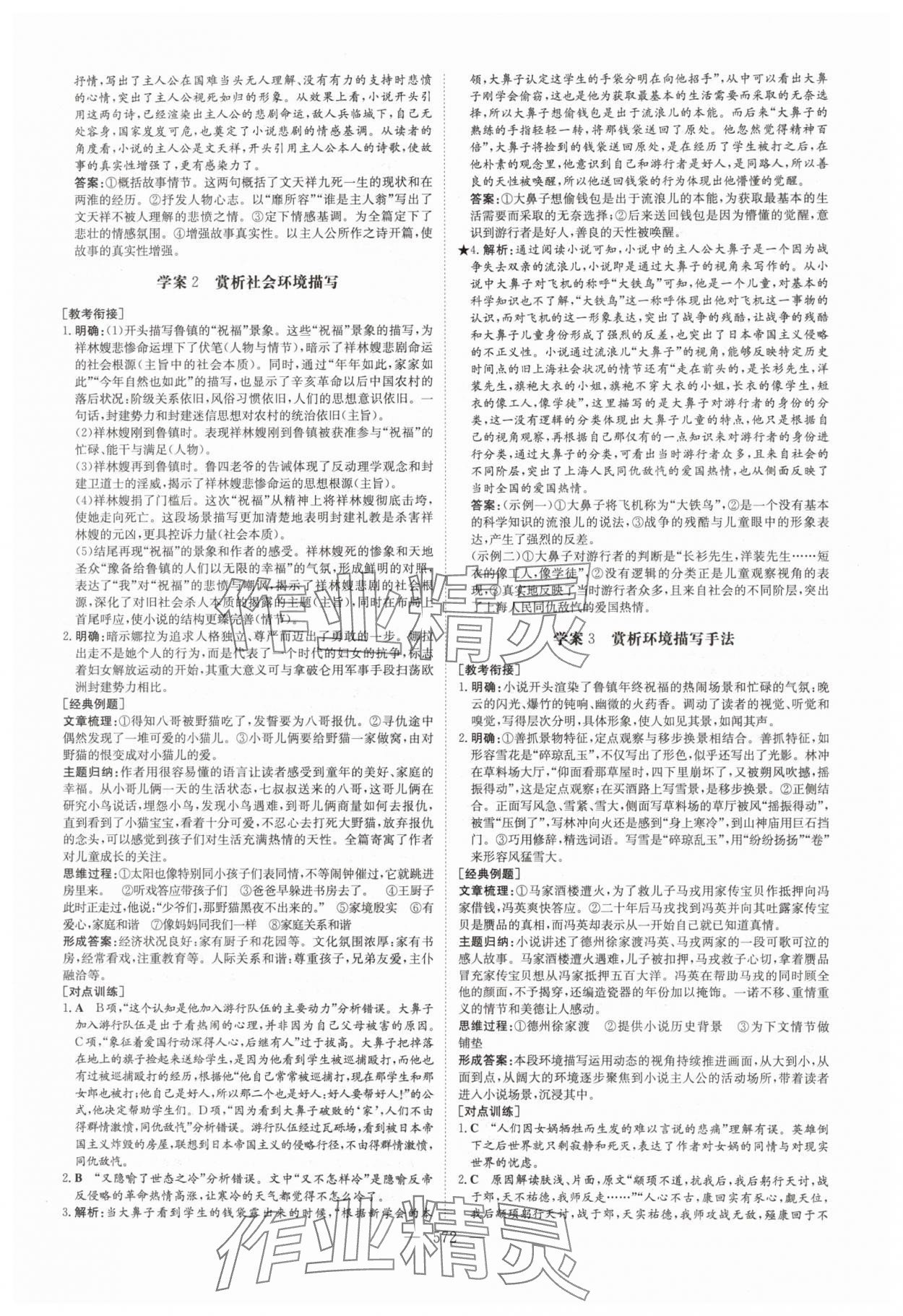 2025年高中總復(fù)習(xí)導(dǎo)與練語(yǔ)文人教版 參考答案第10頁(yè)