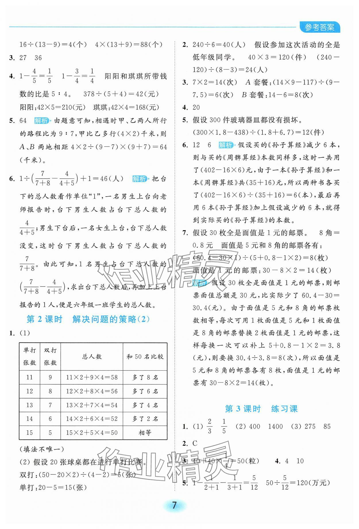 2025年亮點給力全優(yōu)練霸六年級數(shù)學下冊蘇教版 第7頁